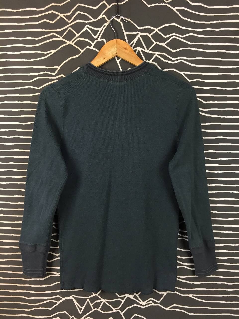 Japanese Brand Glad Hand & Co. Japan Heritage Thermal Henley Longsleeve Tee Size US S / EU 44-46 / 1 - 6 Thumbnail