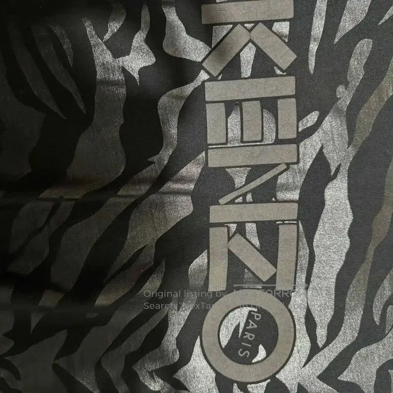 Kenzo KENZO Black Cotton Logo Embroidered T-Shirt . Size S / US 4 / IT 40 - 3 Thumbnail