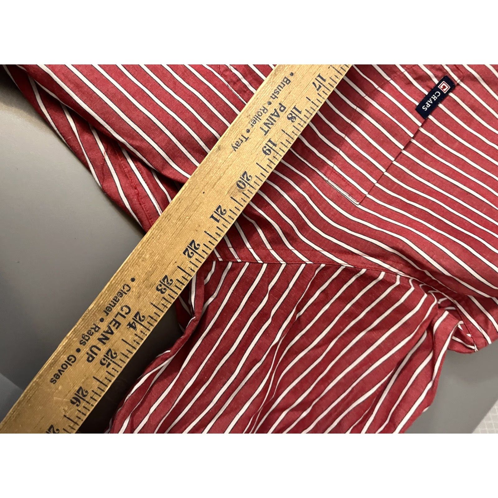 Chaps Chaps Button-Up Shirt Men L Red Striped Easy Care Long Sleeve Button-Down Collared Family? (Oops) Size US L / EU 52-54 / 3 - 5 Thumbnail