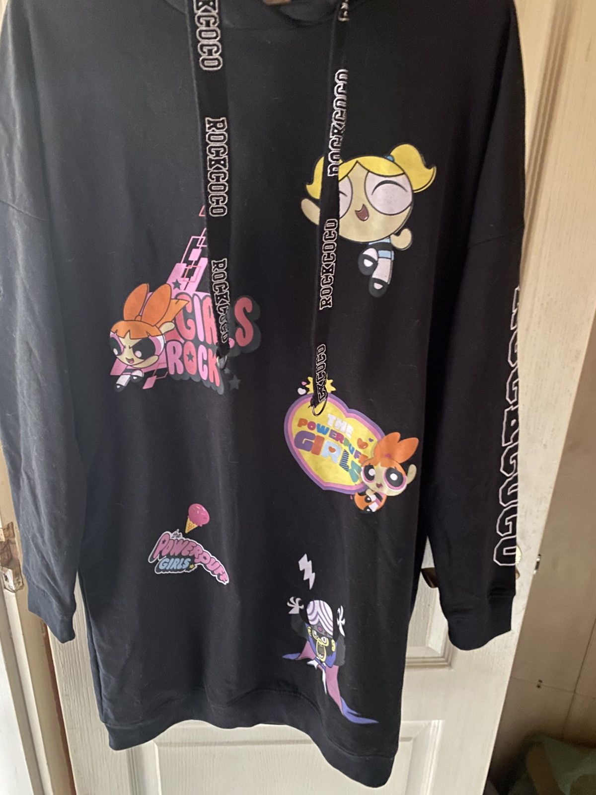 Rococo Sand Powerpuff Girls Themed Black Hoodie Size S / US 4 / IT 40 - 4 Thumbnail