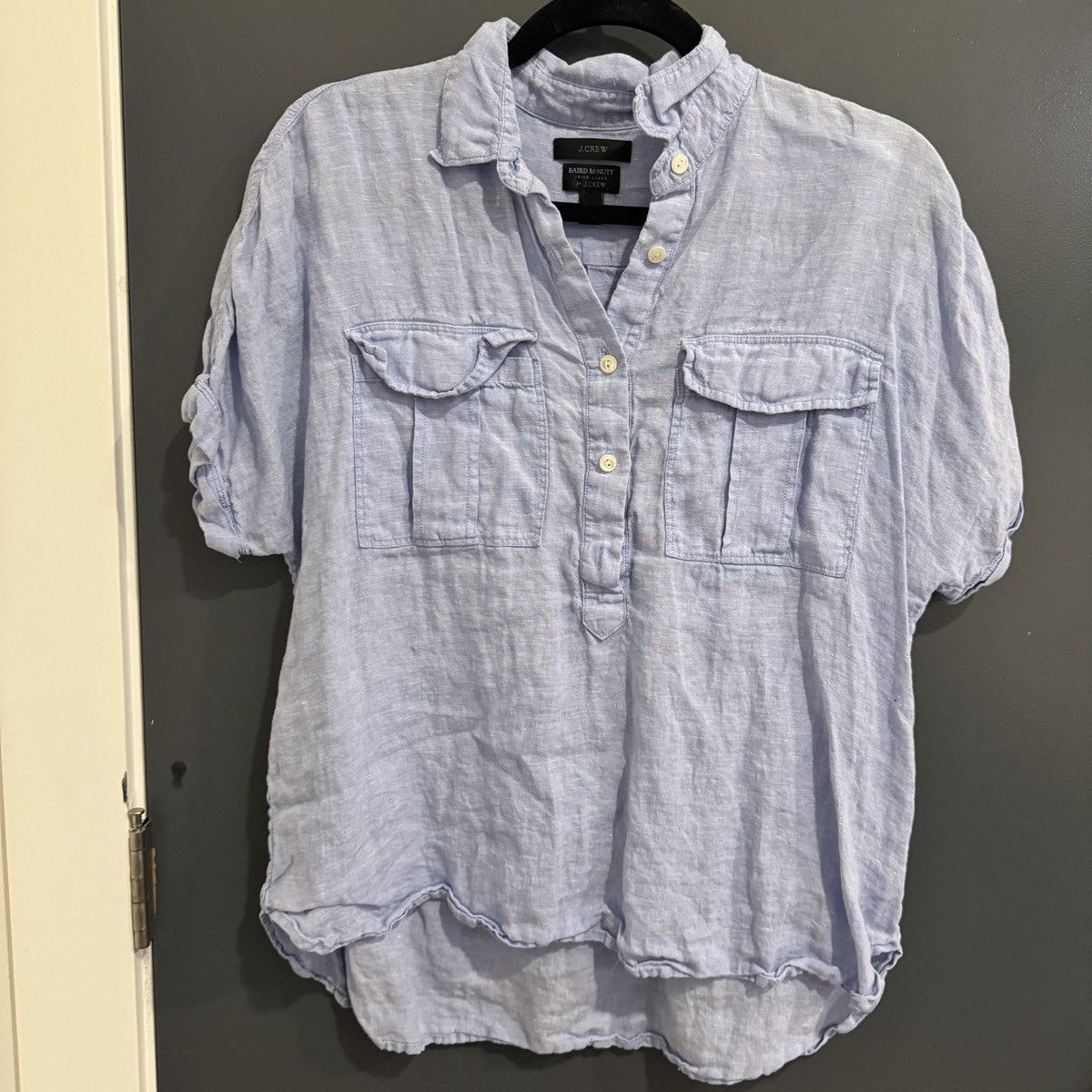 J.Crew J.Crew x Baird McNutt Irish Linen Shirt Size S / US 4 / IT 40 - 1 Thumbnail