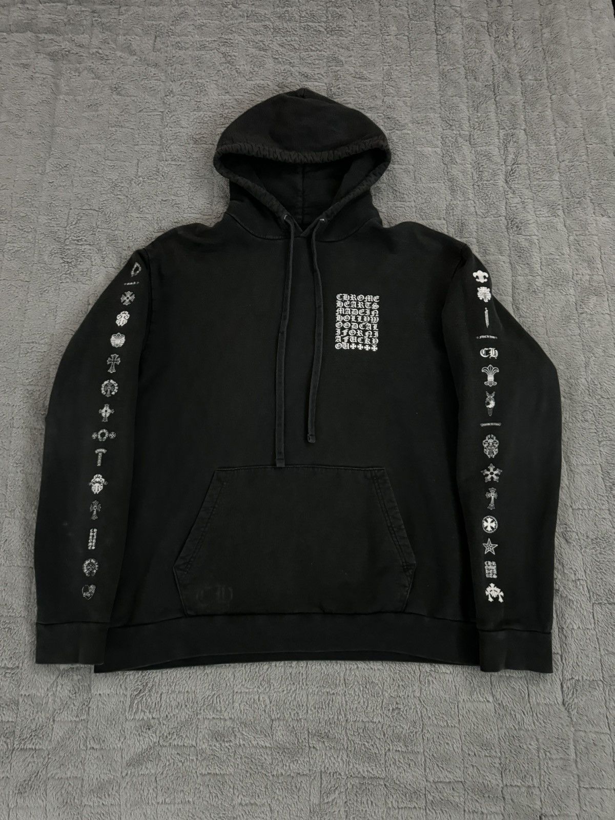 Chrome Hearts RARE VINTAGE Chrome Hoodie “Multi Logo” Size US L / EU 52-54 / 3 - 1 Thumbnail