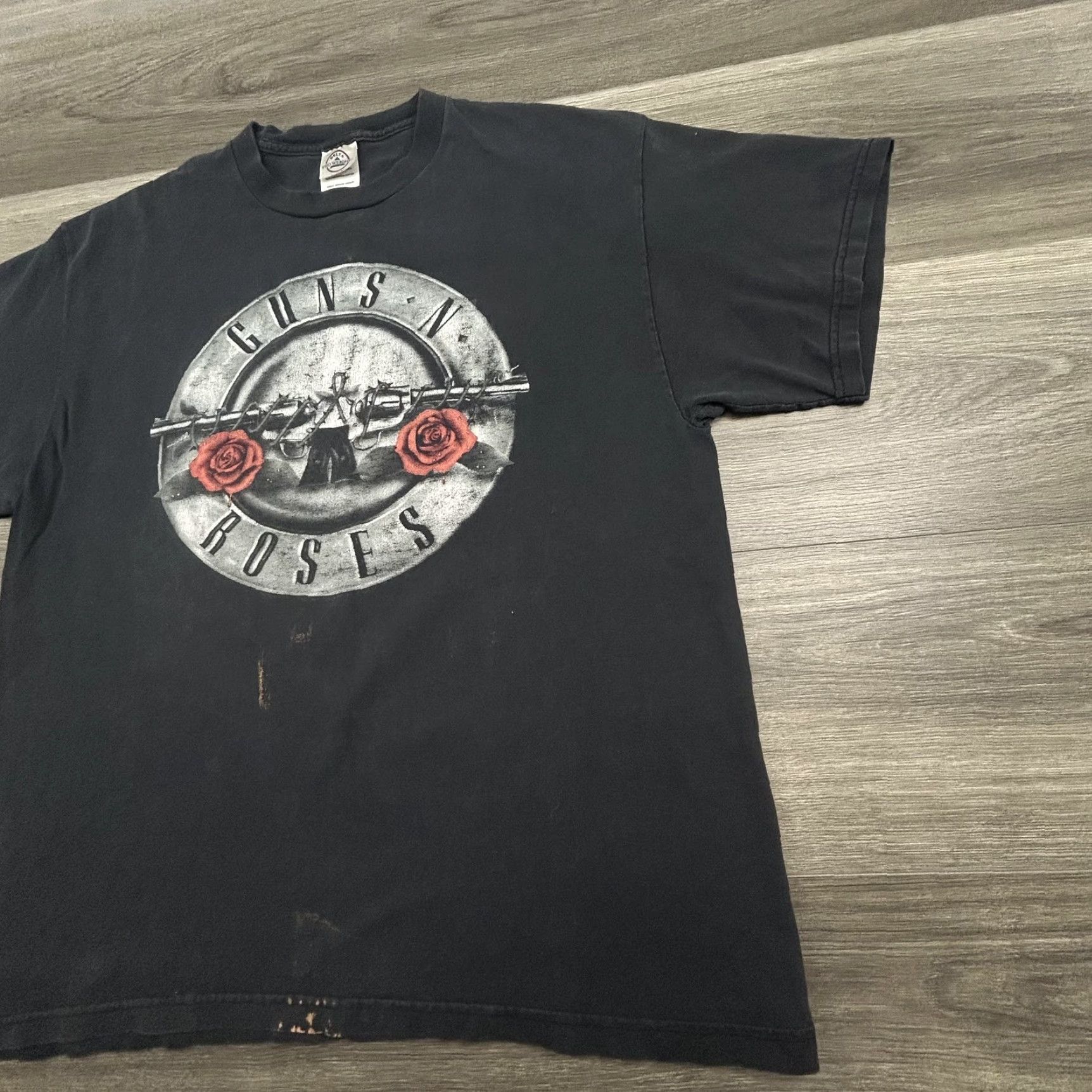 Delta VINTAGE Guns N' Roses Shirt Mens Large Black Delta Pro Weight Logo Military Rock 1990s Crew Neck Short Sleeve Graphic T-Shirt Size US L / EU 52-54 / 3 - 4 Thumbnail