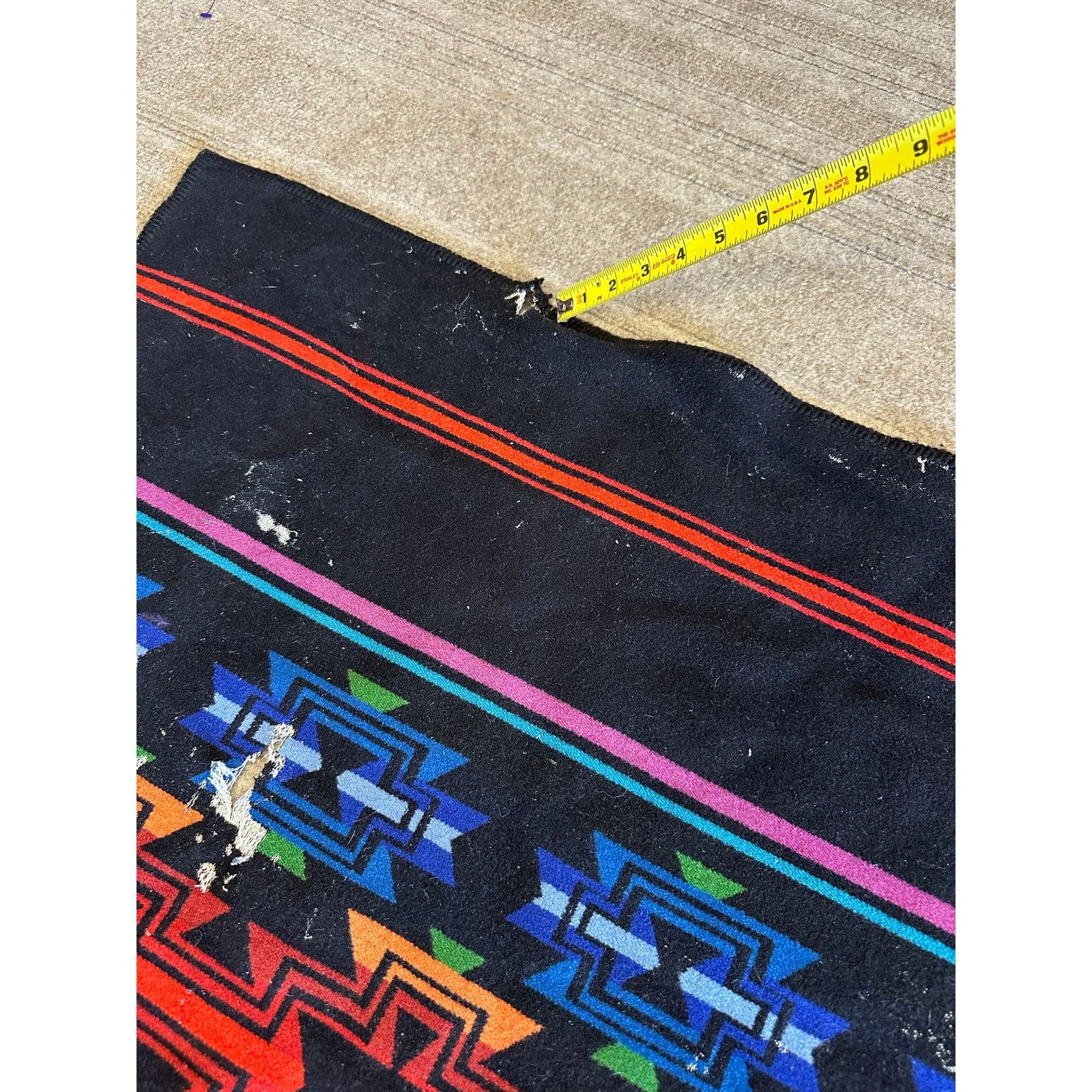 Pendleton Vintage Pendleton Beaver State Wool Aztec Blanket 34x63” Size ONE SIZE - 6 Thumbnail