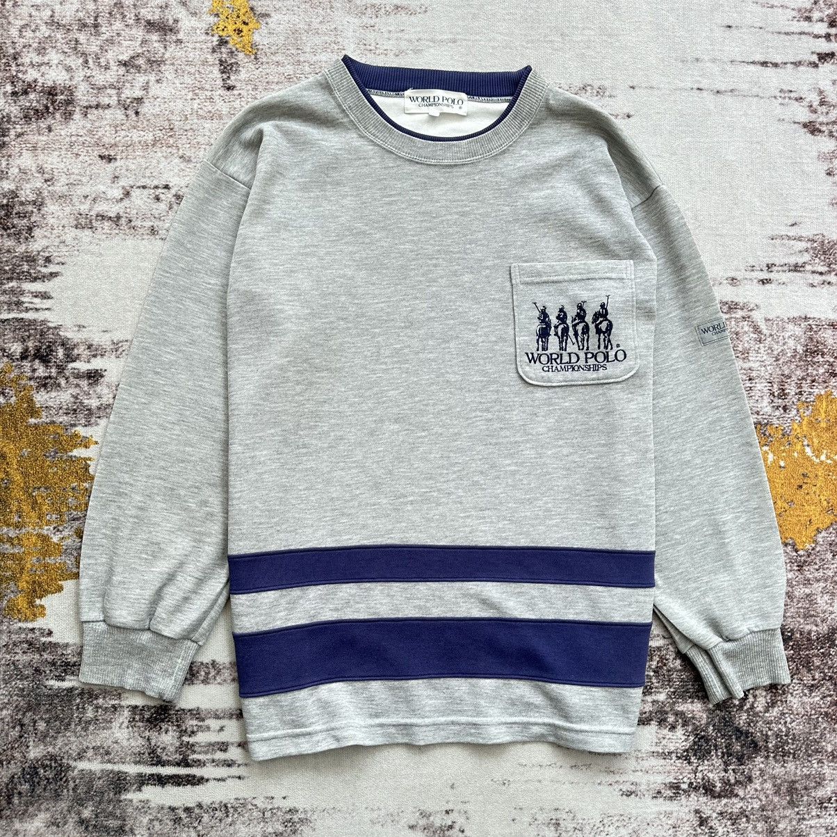 Vintage VINTAGE WORLD POLO CHAMPIONSHIPS EMBROIDERY LOGO SWEATSHIRT Size US M / EU 48-50 / 2 - 2 Thumbnail