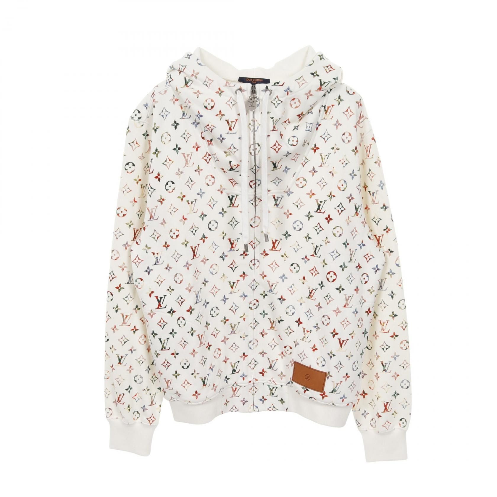 Louis Vuitton Louis Vuitton Vintage Flower Monogram Cotton Hoodie Cotton Sweatshirts & Hoodies RW222B SS6 FNST96