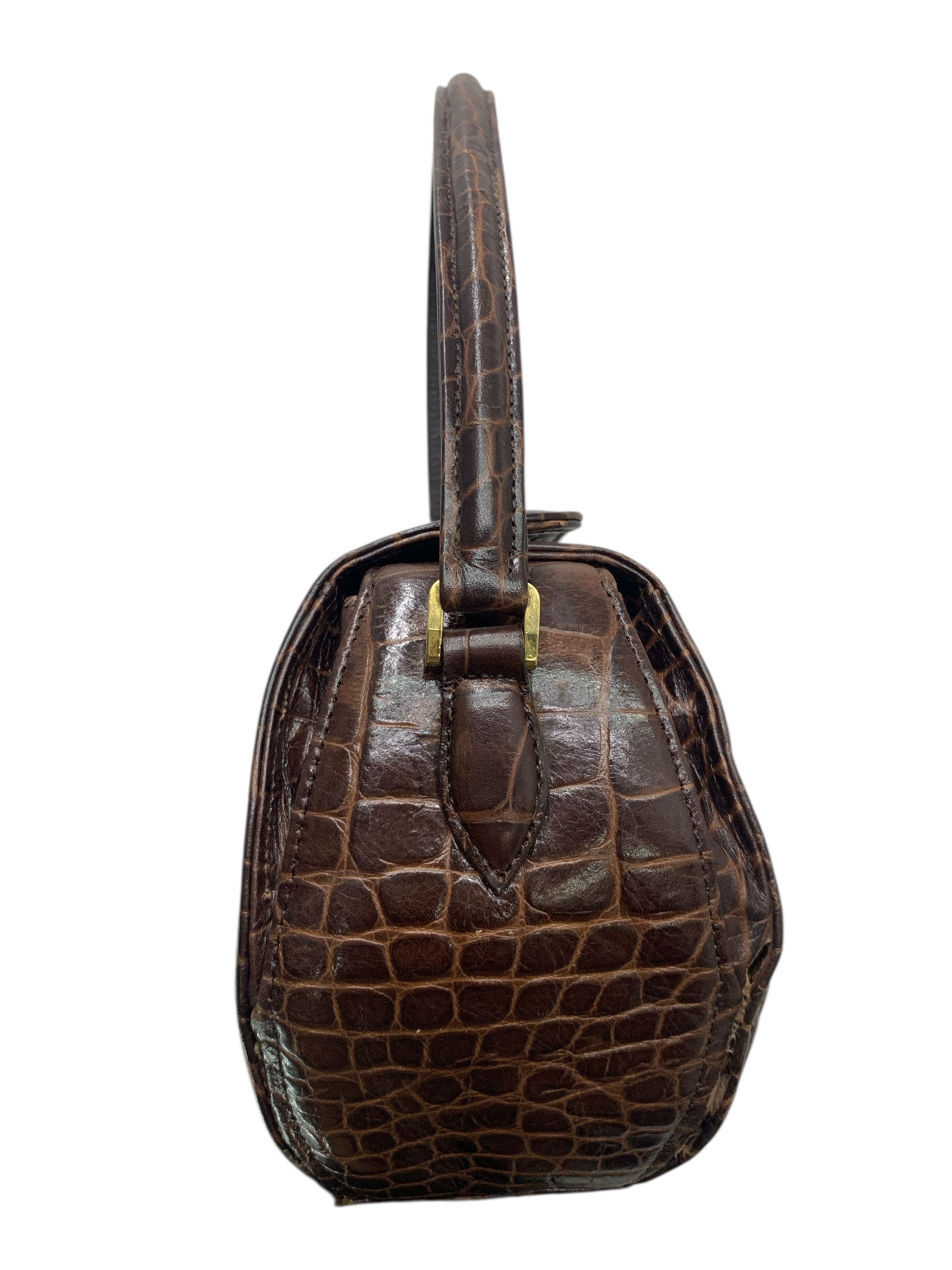 Japanese Brand Crocodile Leather Bag Sholuder Size ONE SIZE - 4 Thumbnail