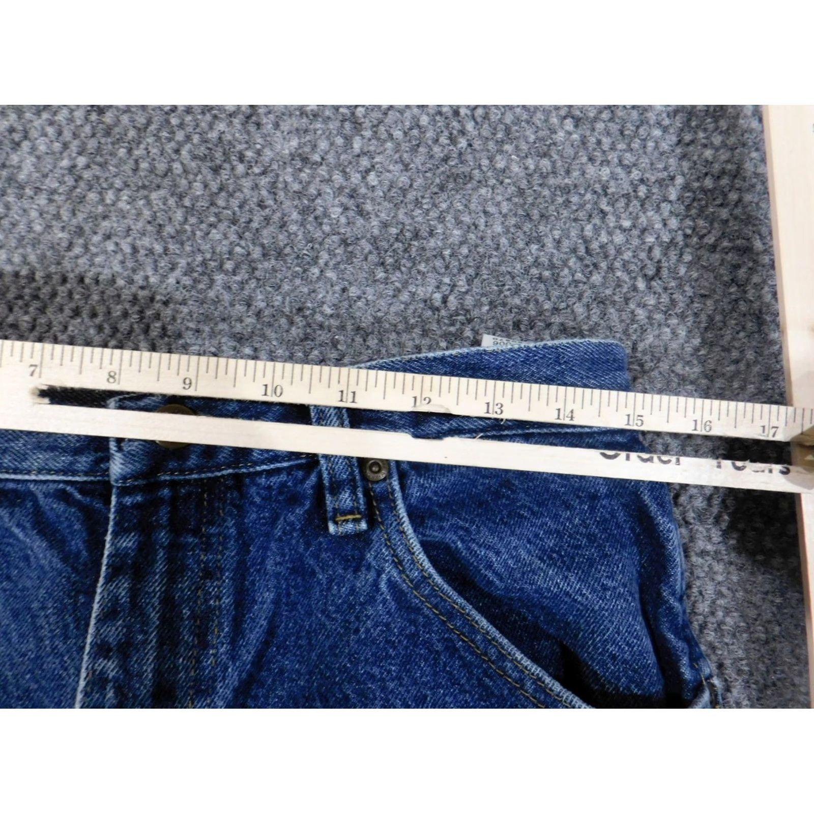 Wrangler Wrangler Jeans Mens 32x30 Regular Straight Denim Blue Cowboy Pockets - Regular Mens Jeans, 32x30, Denim, Cowboy, Wrangler Size US 32 / EU 48 - 2 Thumbnail