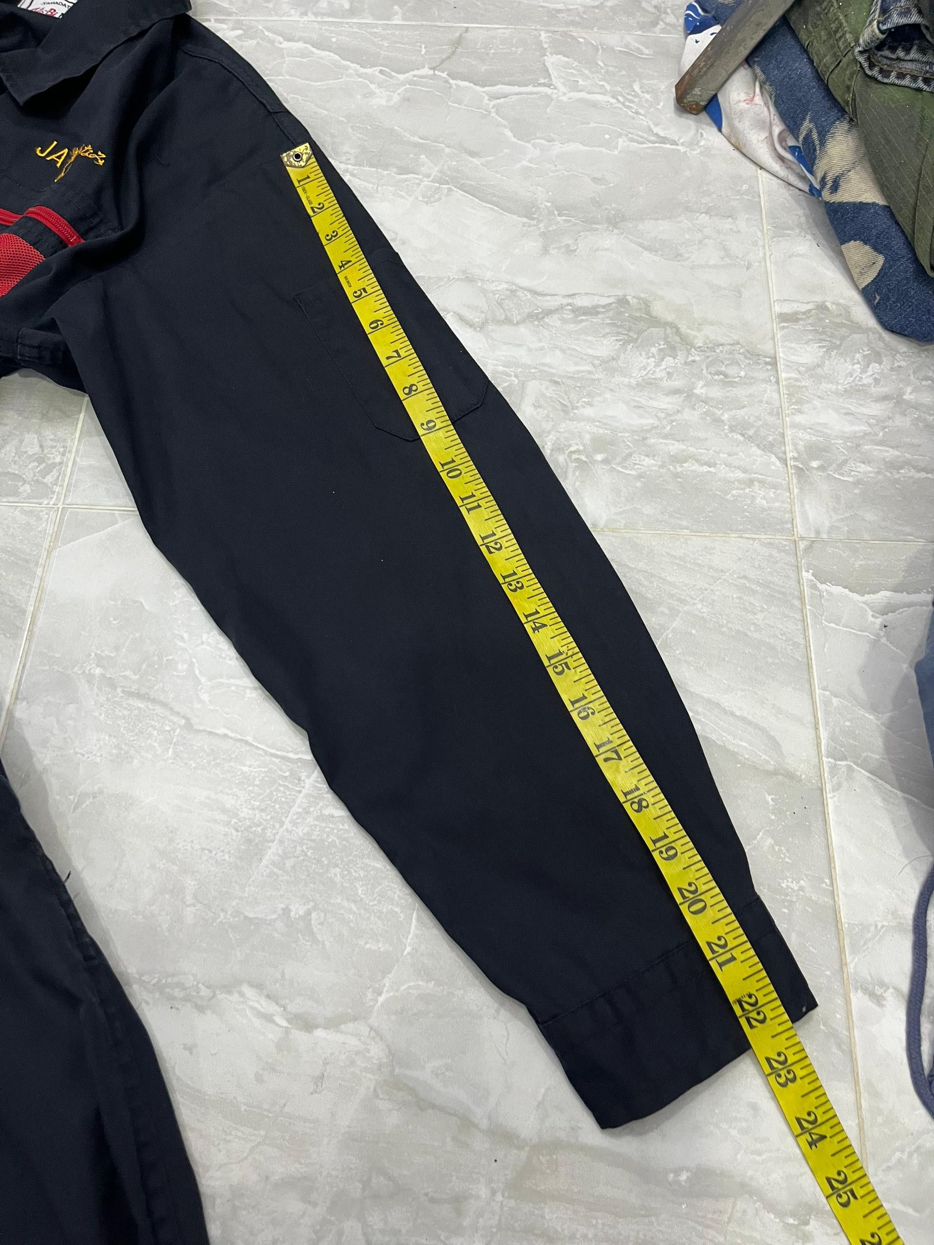 Japanese Brand Auto-Bi Japanese Workwear Coverall Navy Red Zip Size US M / EU 48-50 / 2 - 18 Thumbnail