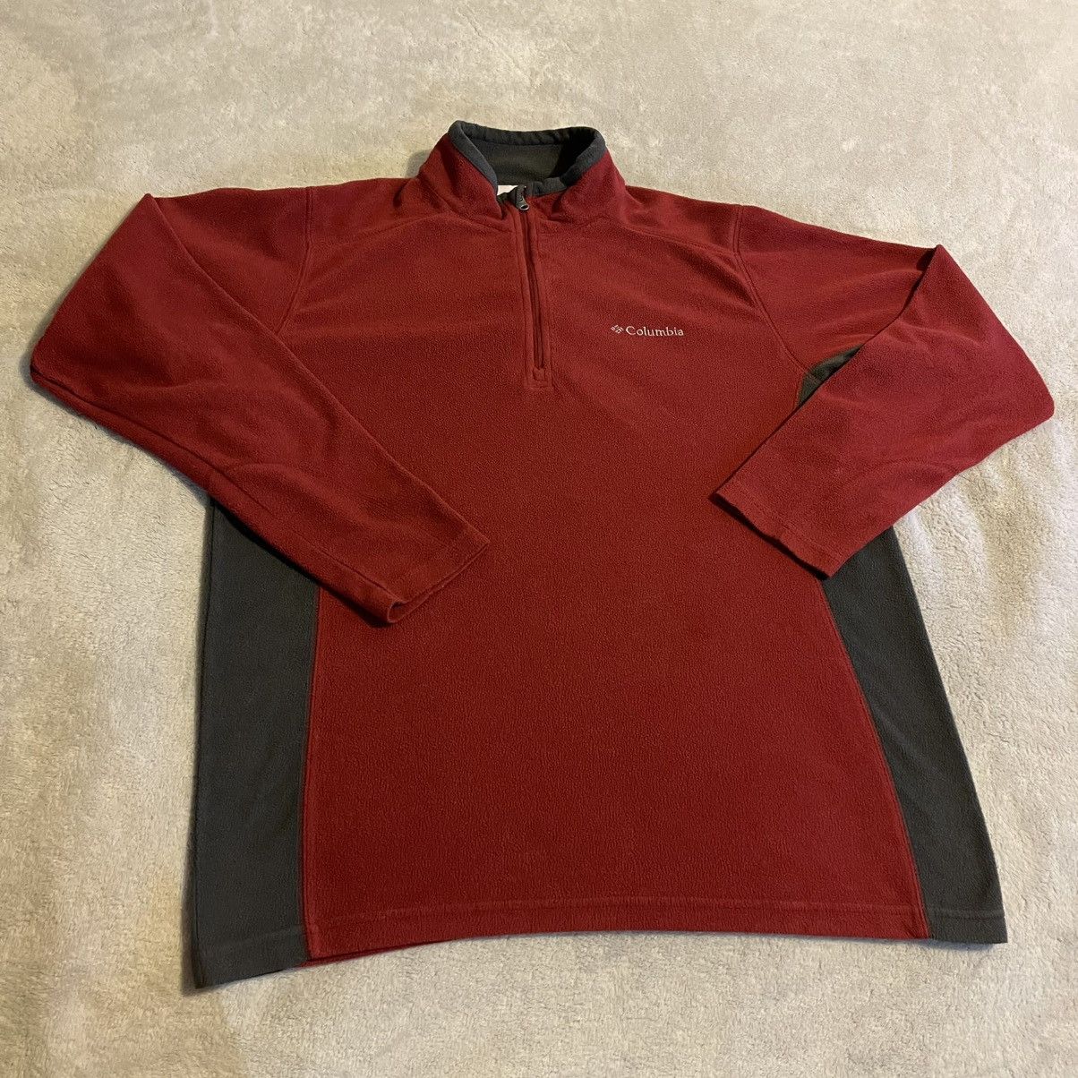 Columbia Columbia Sweater Men Small Burgundy Quarter Zip Pullover Size US S / EU 44-46 / 1 - 1 Thumbnail