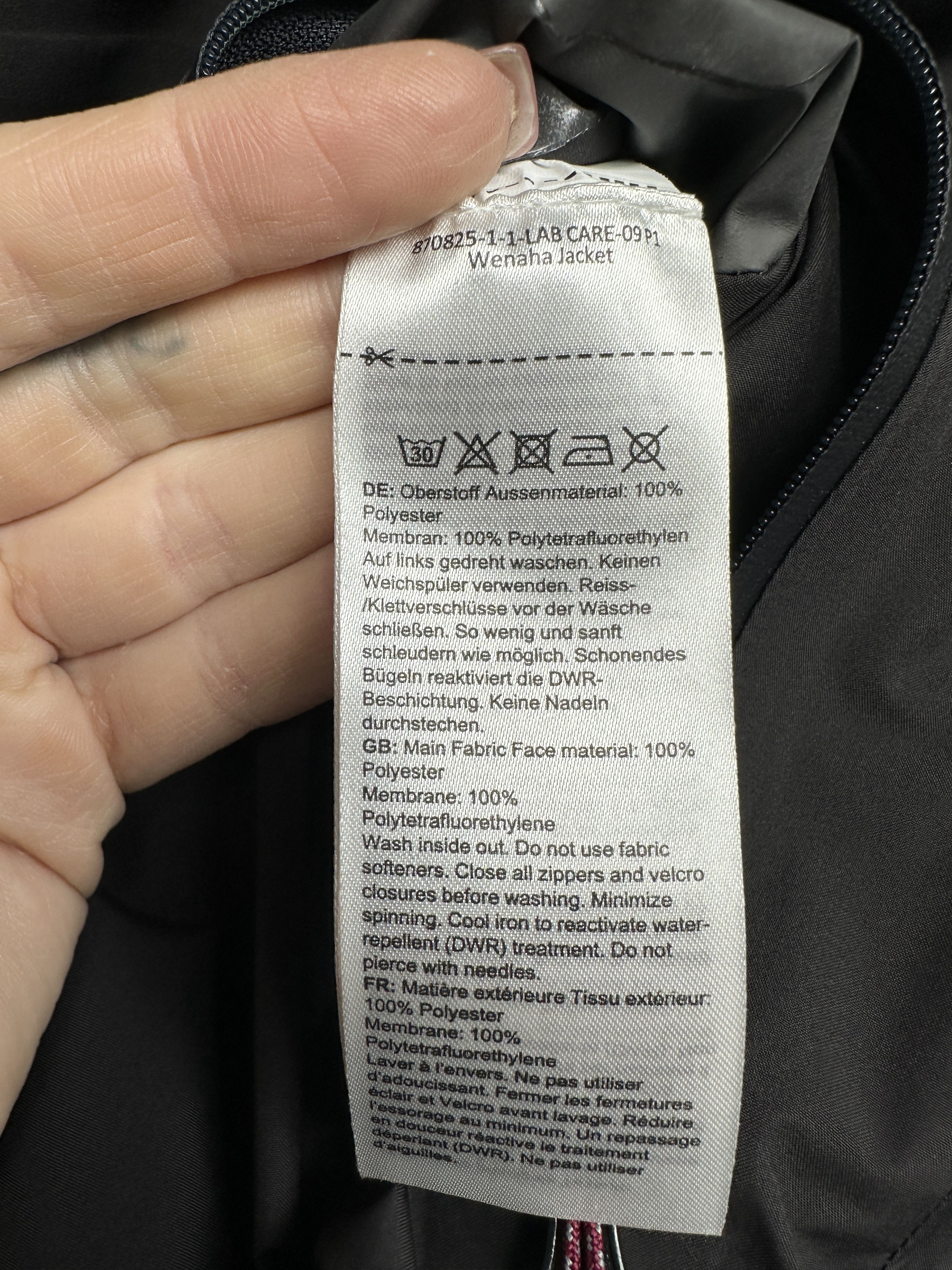 Mammut Mammut Gore-tex Paclite Wenaha Womens Black Jacket Size S / US 4 / IT 40 - 8 Thumbnail