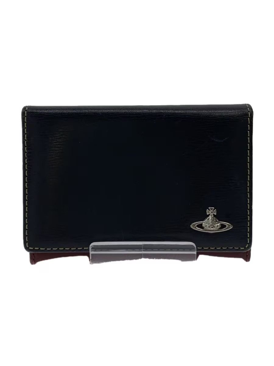 Vivienne Westwood Contrast Stitch Orb Leather Card Holder Wallet Size ONE SIZE - 1 Thumbnail