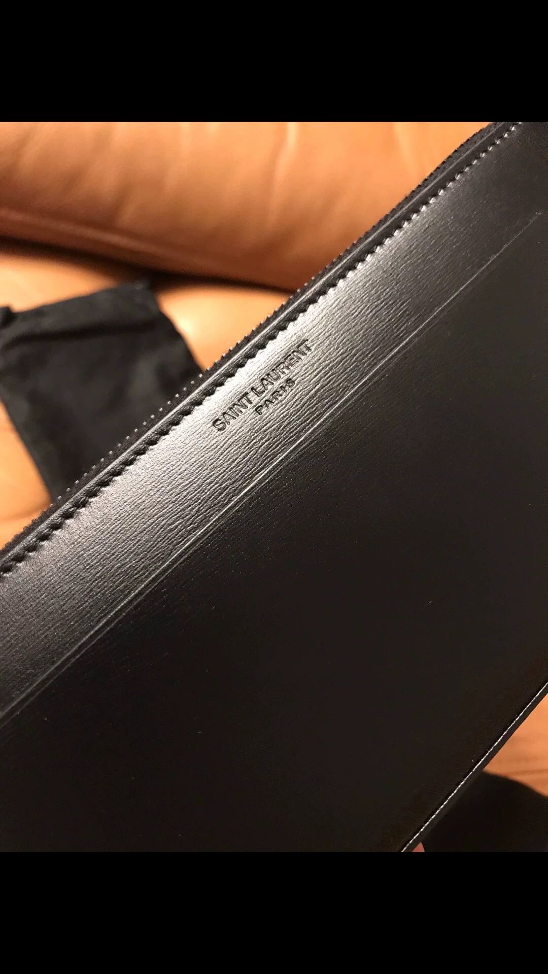 Saint Laurent Paris SLP new long zip full leather wallet Size ONE SIZE - 5 Thumbnail
