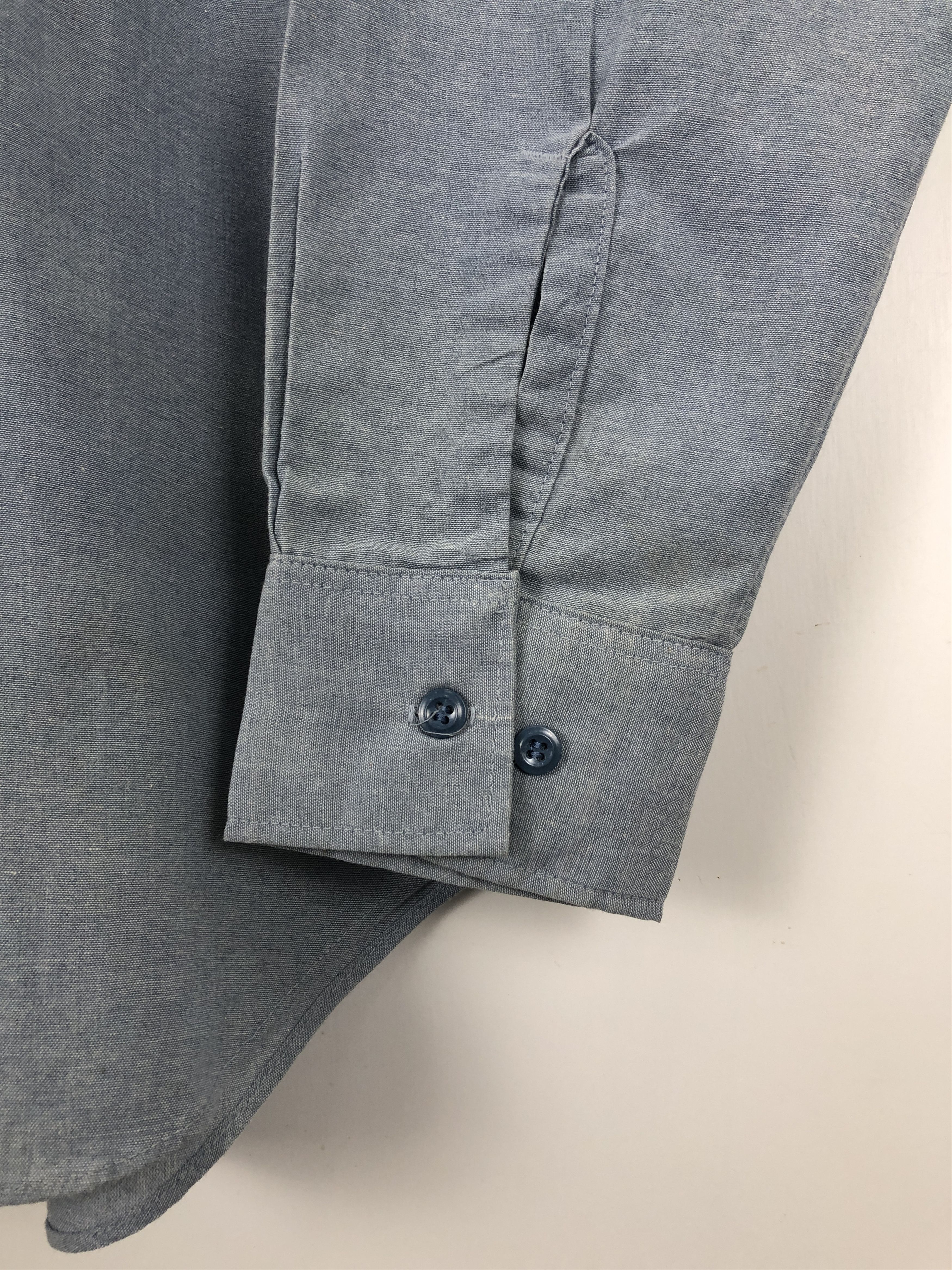 Vintage Vintage 70s Seafarer Navy Seal Chambray Western Shirt TA0458 Size US M / EU 48-50 / 2 - 7 Thumbnail