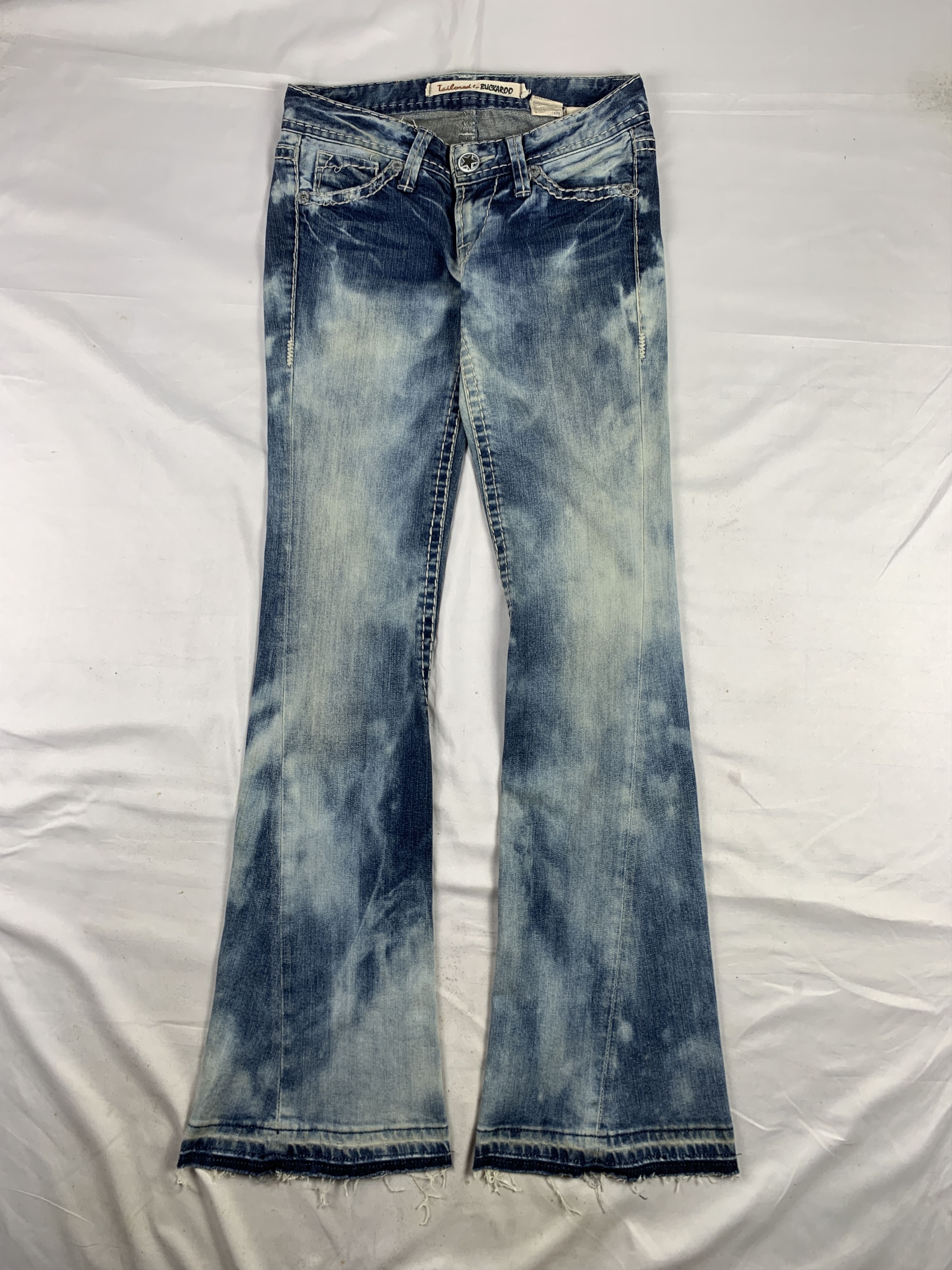 BUCKAROO Buckaroo Washed Blue Flared Bootcut Lowrise Jeans (28) Size 28" / US 6 / IT 42 - 4 Thumbnail