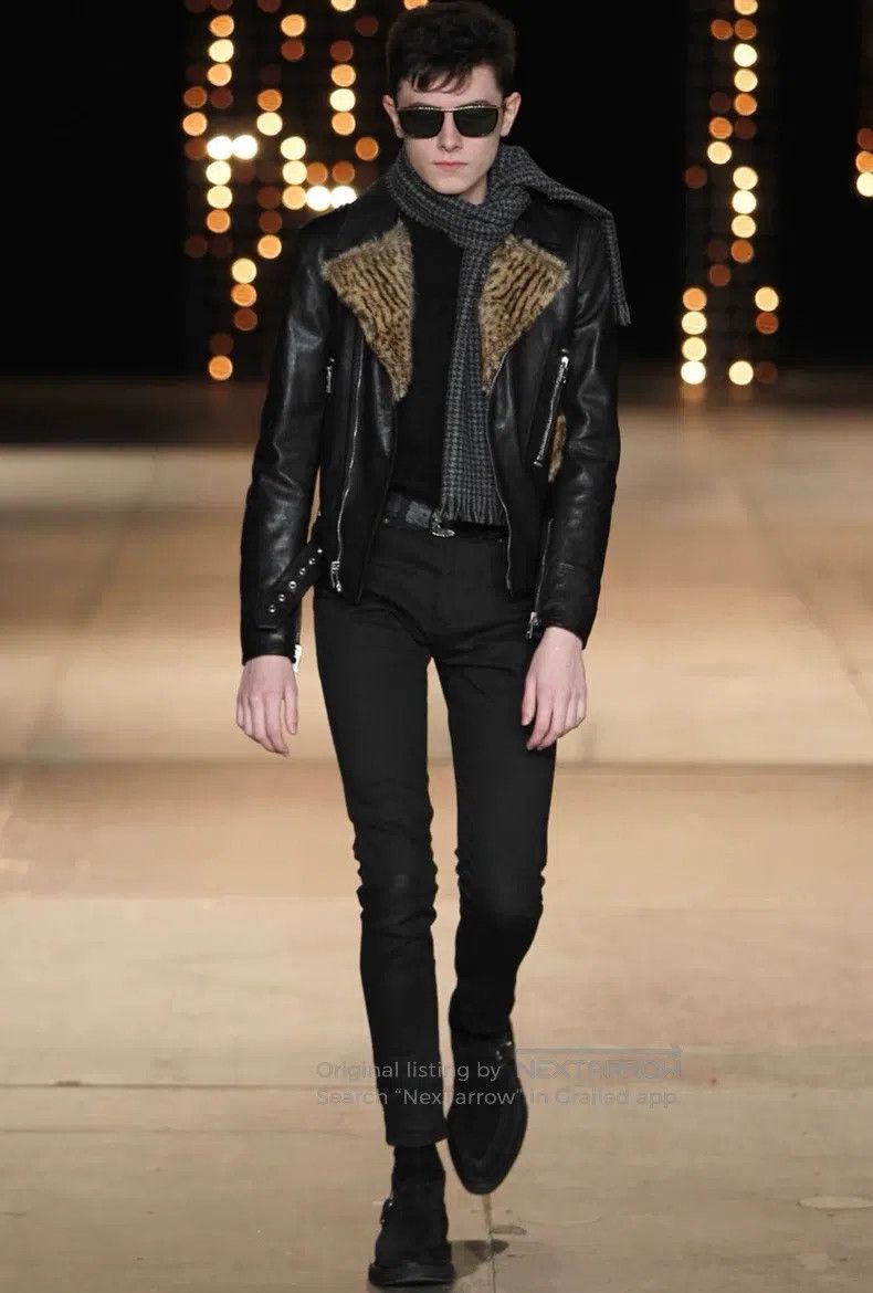 Saint Laurent Paris Saint Laurent Paris Fur Leather Jacket Size US S / EU 44-46 / 1 - 2 Thumbnail