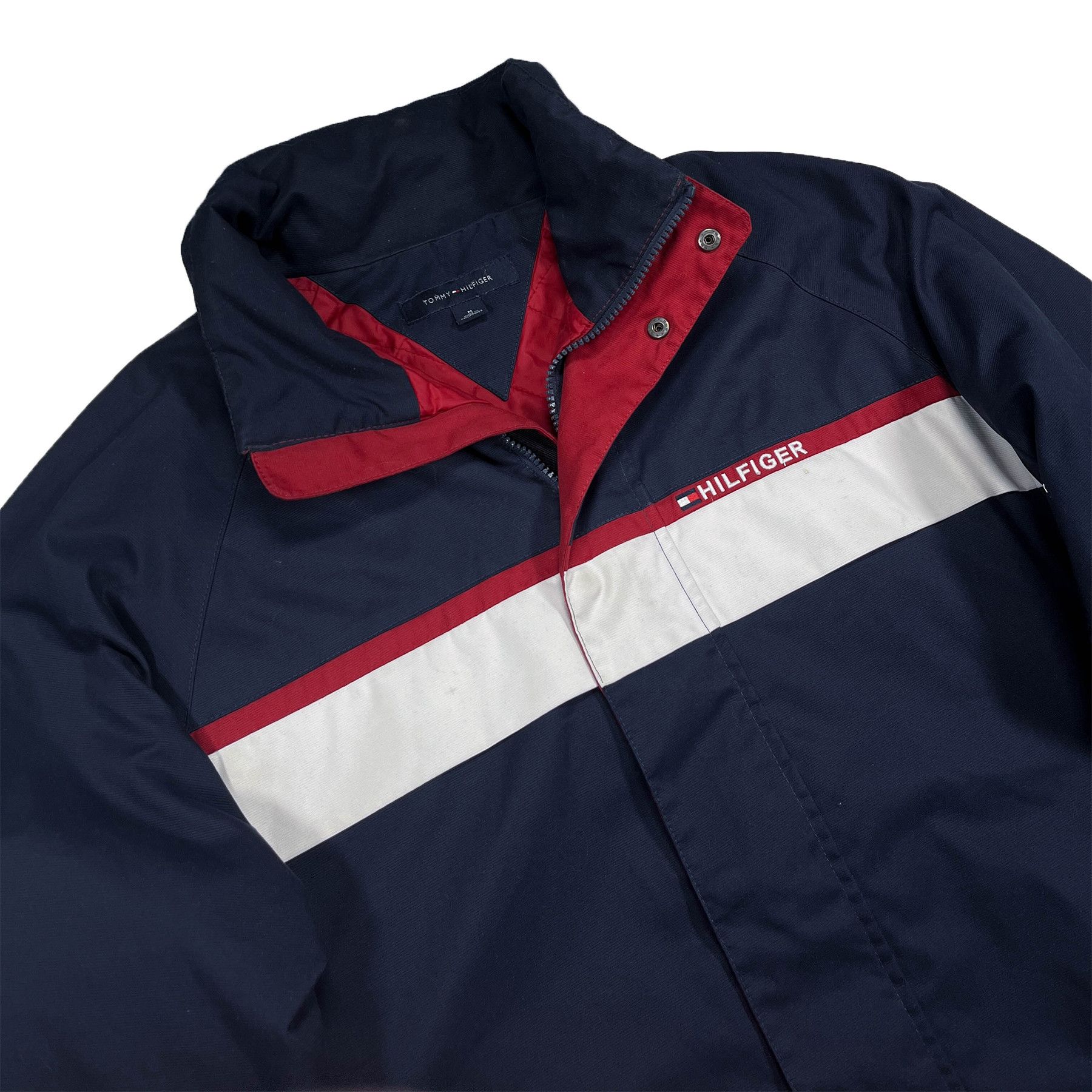 Tommy Hilfiger Vintage Tommy Hilfiger Jacket with suitable hood • L size Size US L / EU 52-54 / 3 - 3 Thumbnail