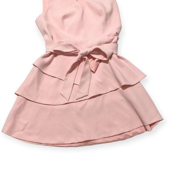 Ted Baker Ted Baker Reinah Sleeveless Tiered Pink Mini Dress Size 4(L) Size L / US 10 / IT 46 - 7 Thumbnail