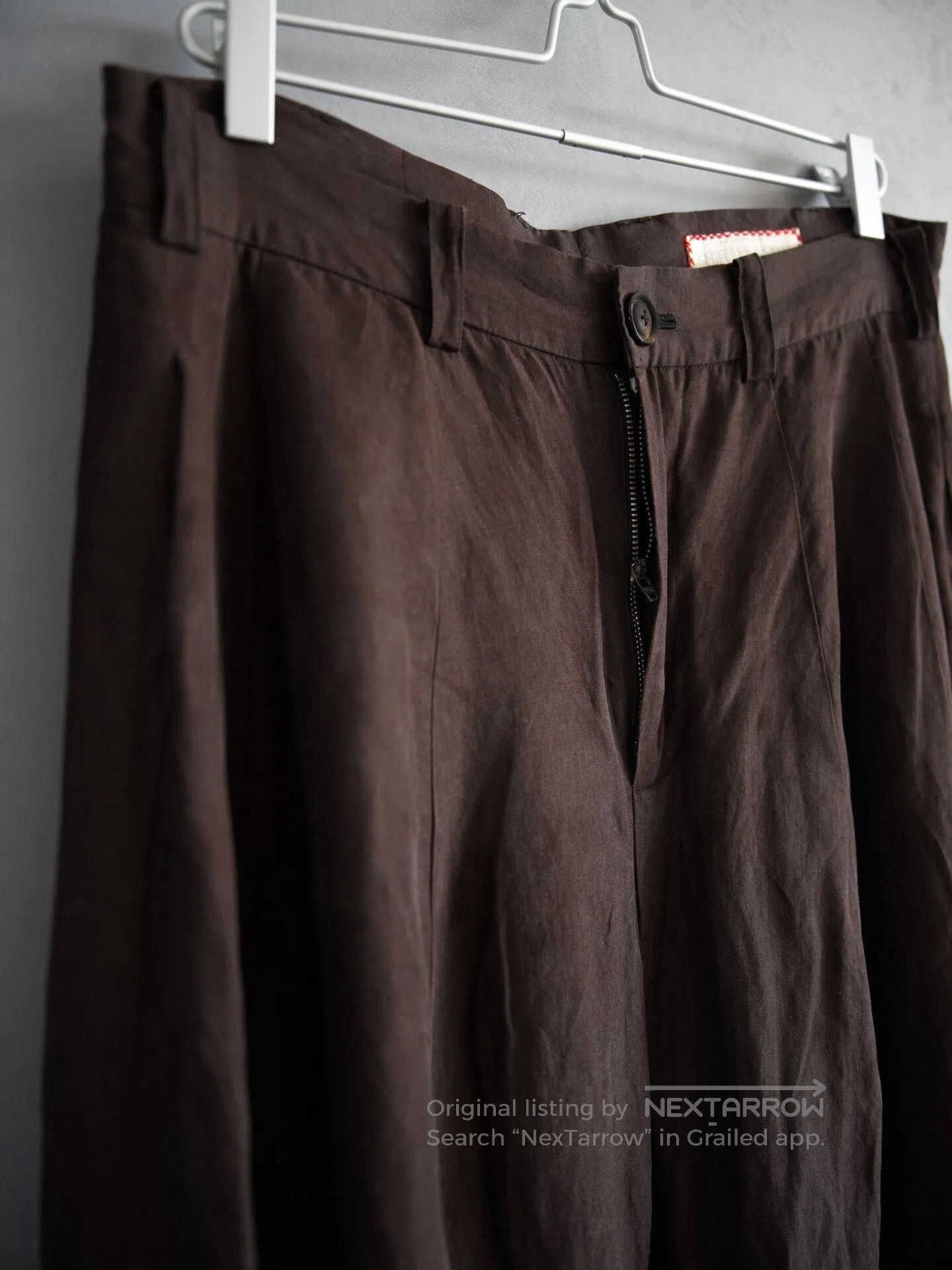 Geoffrey B. Small Geoffrey b.small 22SS Silk-Cotton Wide-Leg Pants. Size 26" / US 2 / IT 38 - 3 Thumbnail
