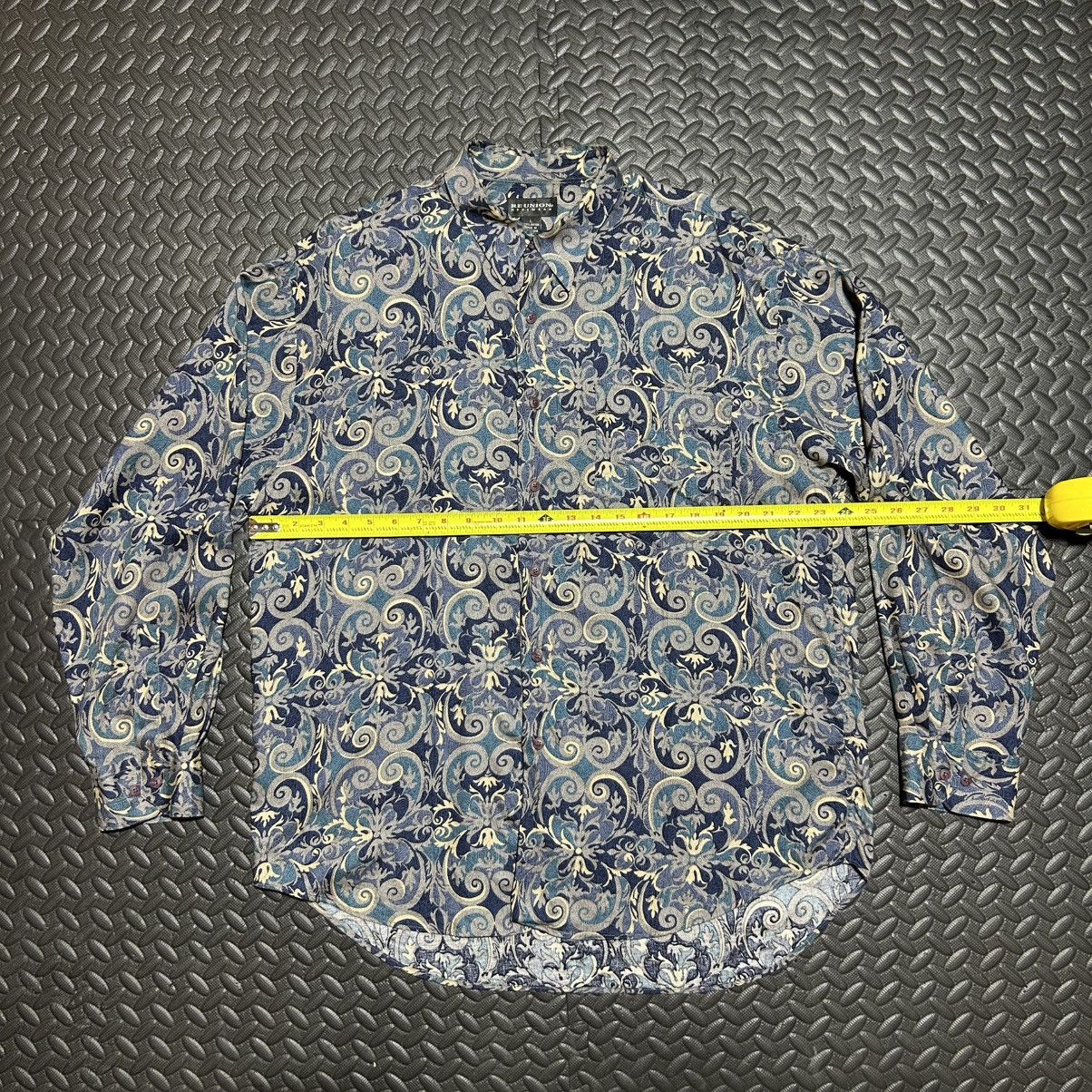 Other Vintage Reunion Menswear Shirt Button Up Paisley 90s Large Size US L / EU 52-54 / 3 - 7 Thumbnail