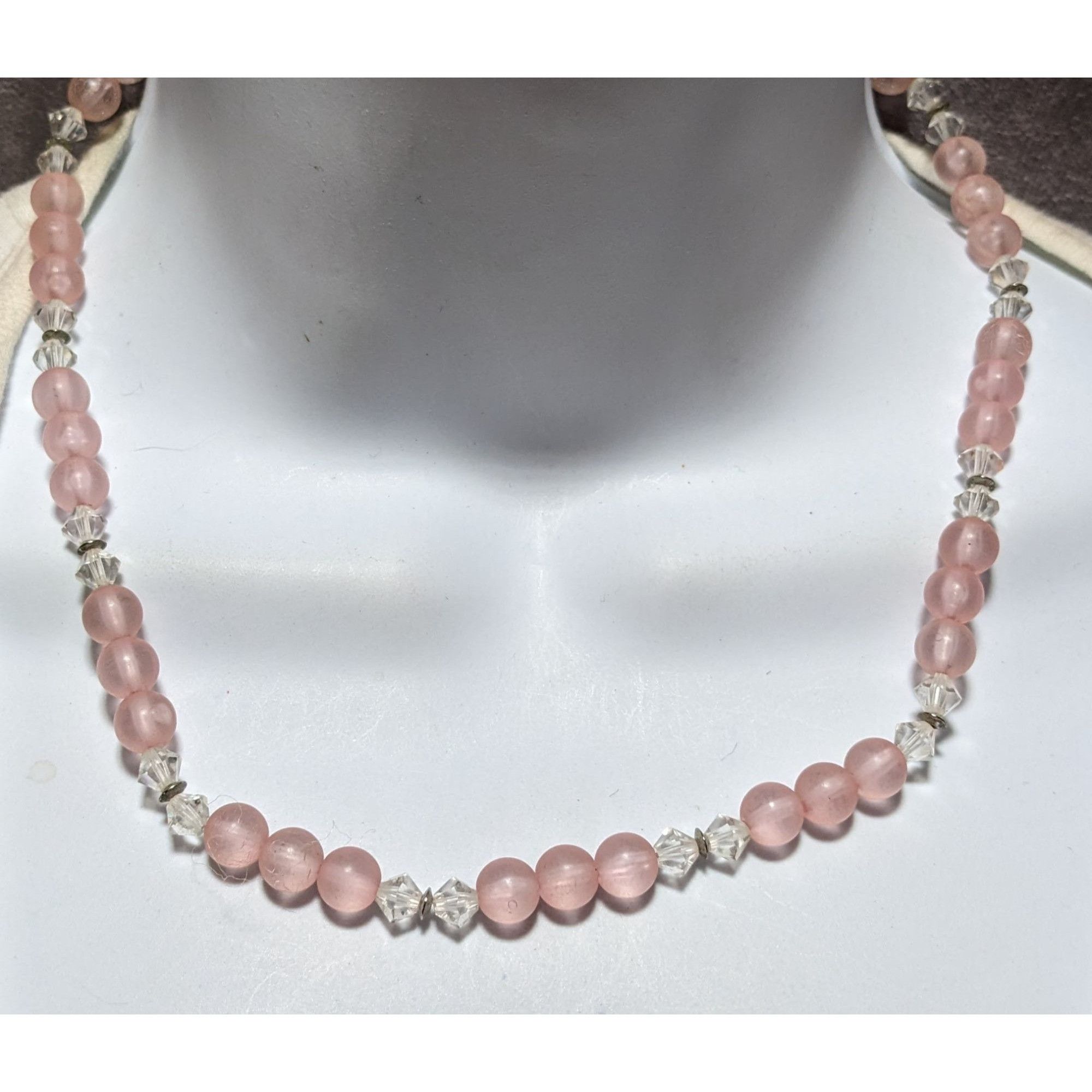 Other Coquette Pink And Clear Beaded Necklace Size ONE SIZE - 4 Thumbnail