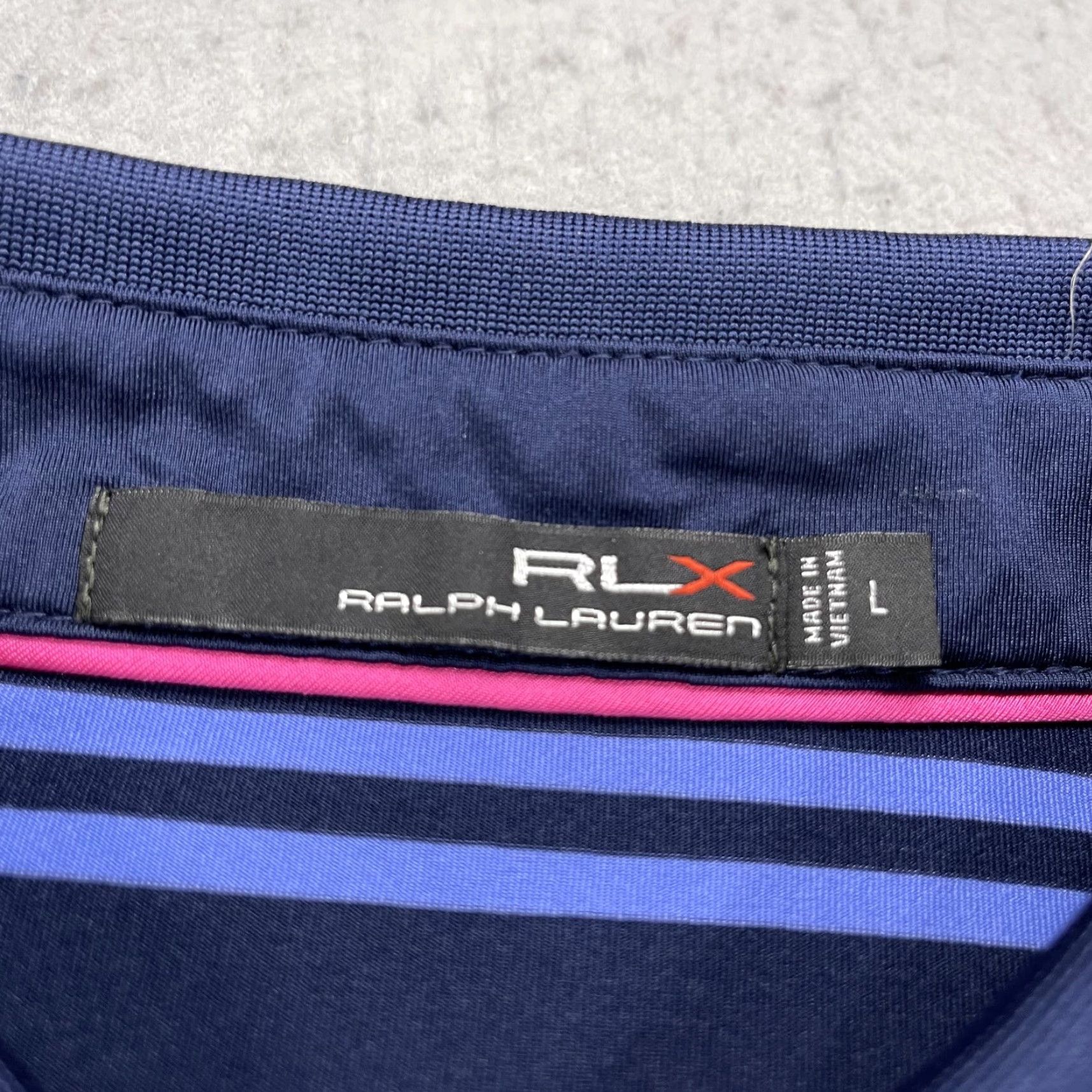 RLX Ralph Lauren RLX Ralph Lauren Polo Shirt Mens Large Blue Logo Golf Stretch Polo Shirt - RLX Polo Golf Shirt Mens L Blue Logo Stretch Size US L / EU 52-54 / 3 - 4 Thumbnail