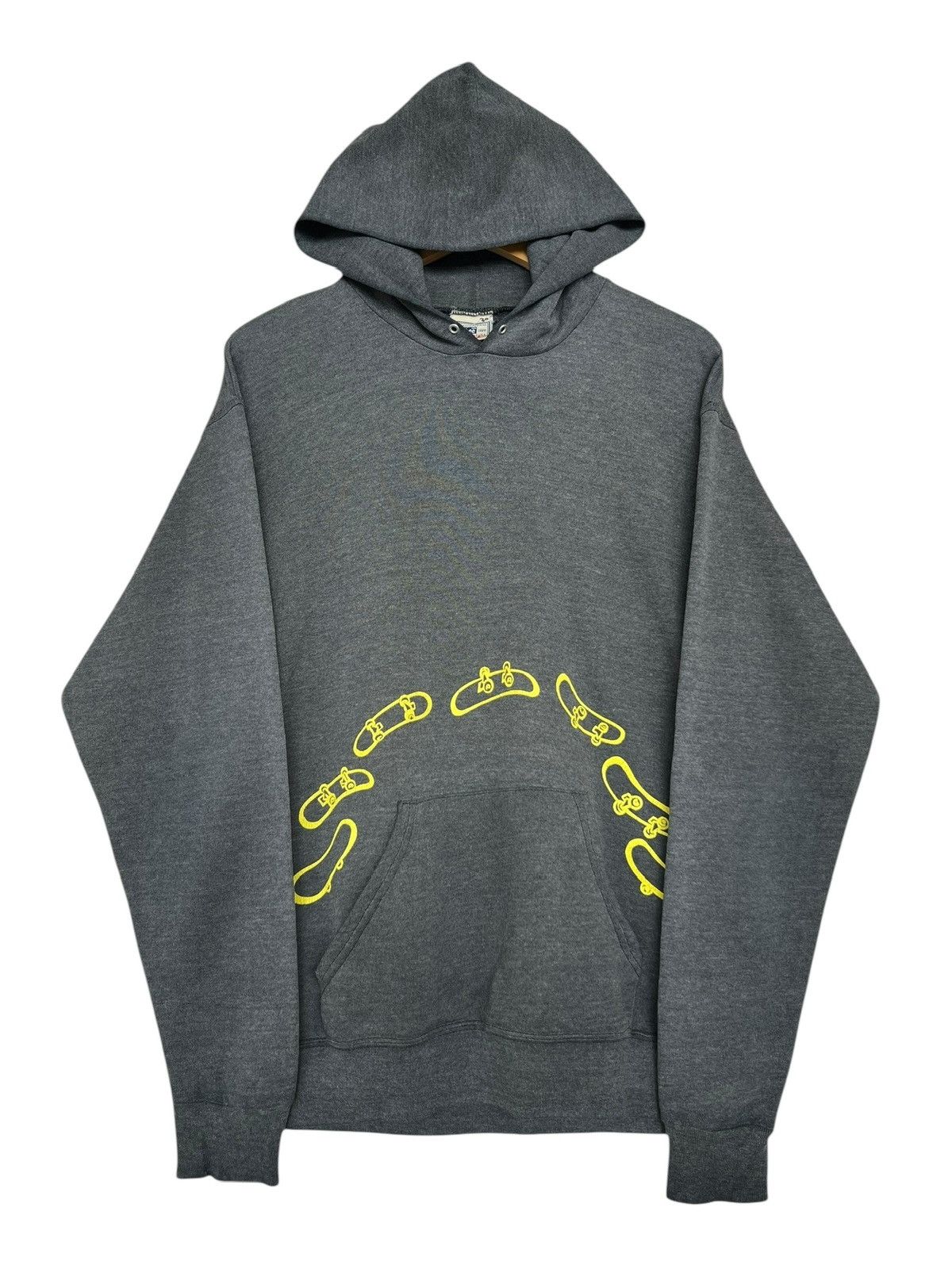 Vintage Vintage 90s Rotatarago Skate Hoodie Size US M / EU 48-50 / 2 - 2 Thumbnail