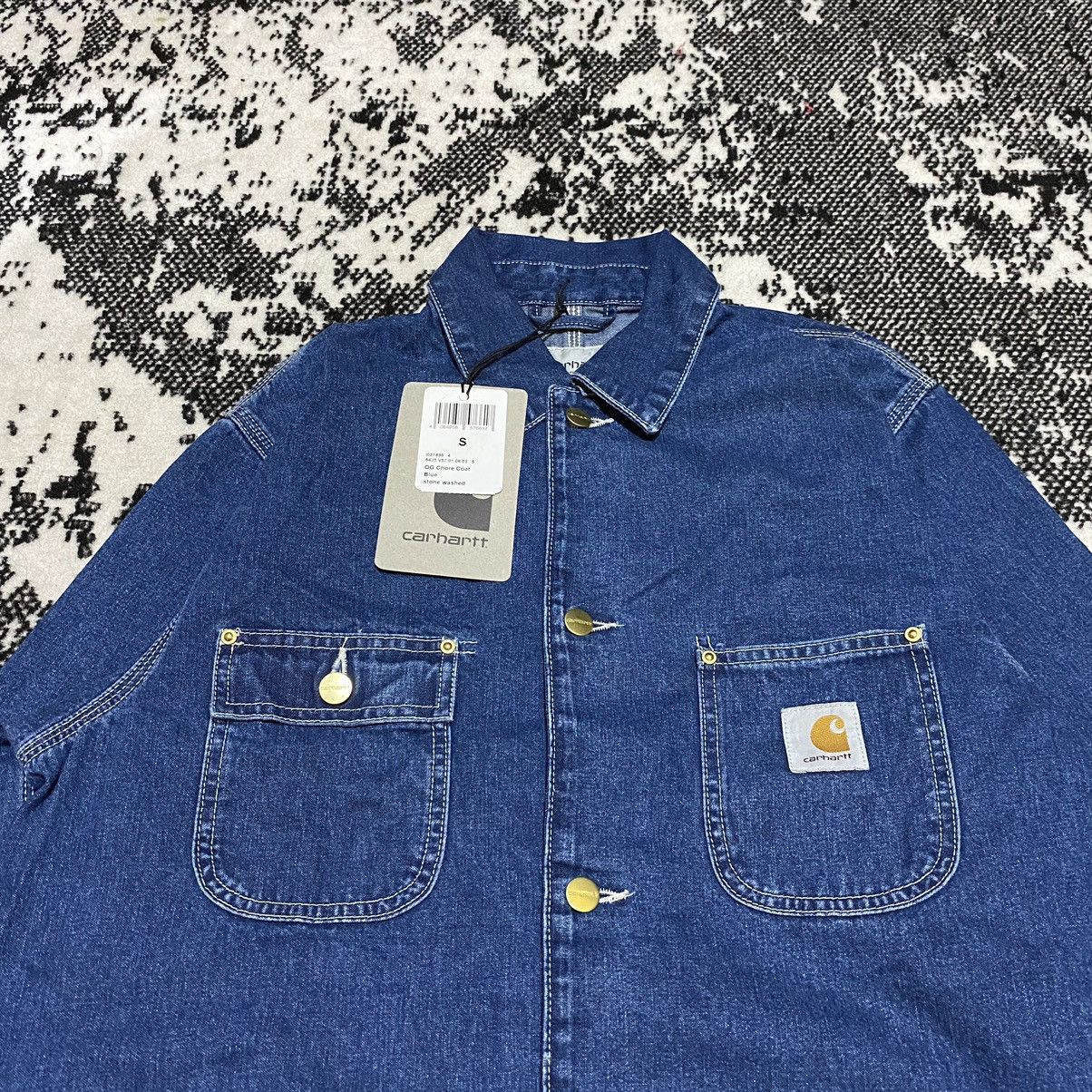 Carhartt × Carhartt Wip CARHARTT WIP OG CHORE COAT BLUE STONE WASHED Size US S / EU 44-46 / 1 - 2 Thumbnail