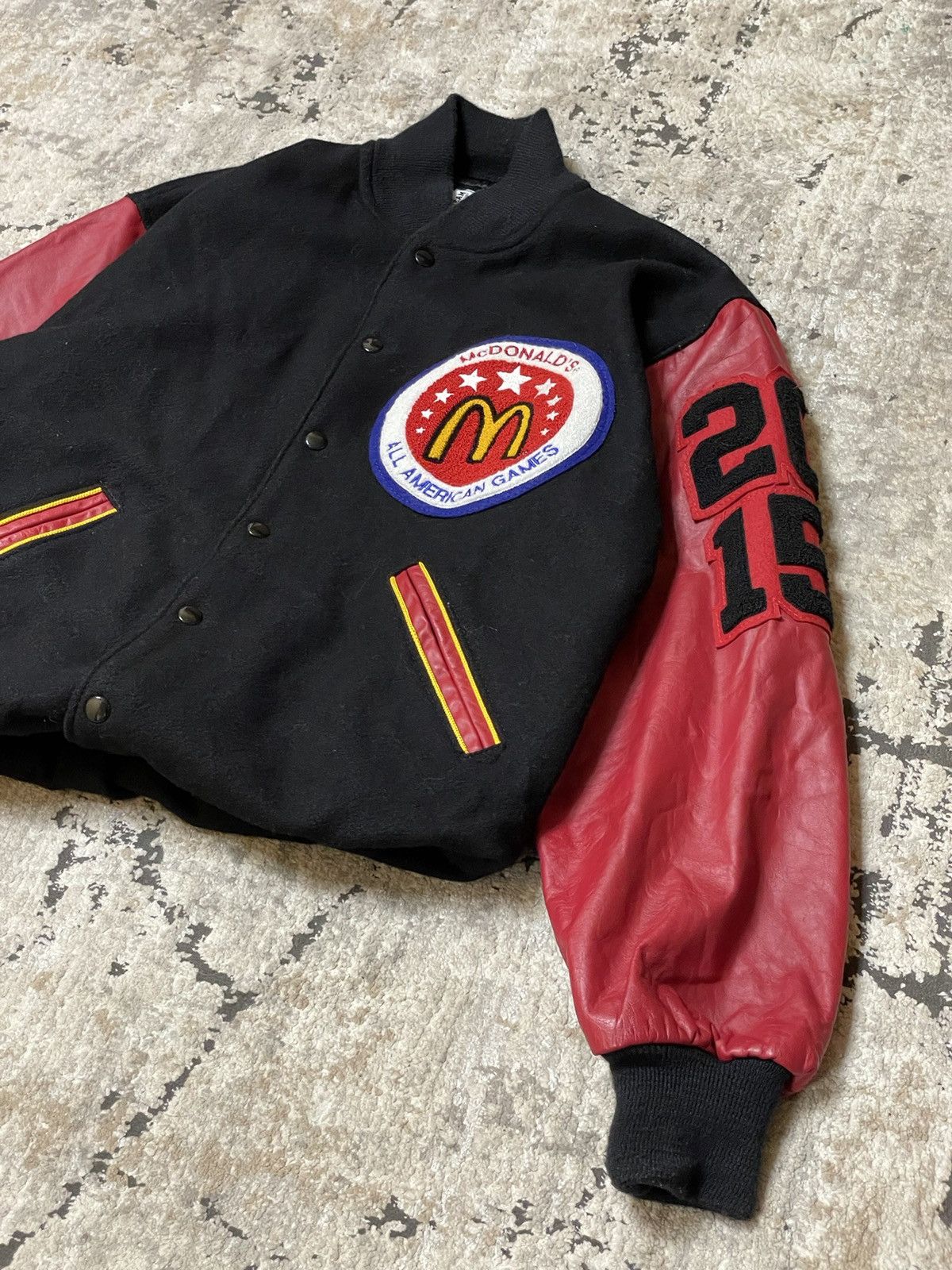 Adidas Adidas Mc Donald’s Varsity Leather Jacket Size US L / EU 52-54 / 3 - 6 Thumbnail