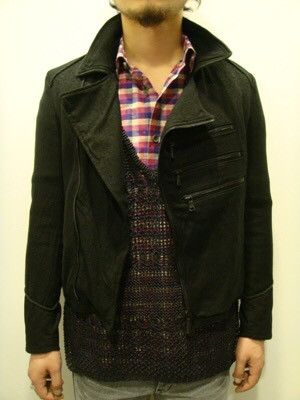 14th Addiction Factotum Jacquard Double Riders Jacket Size US M / EU 48-50 / 2 - 1 Thumbnail