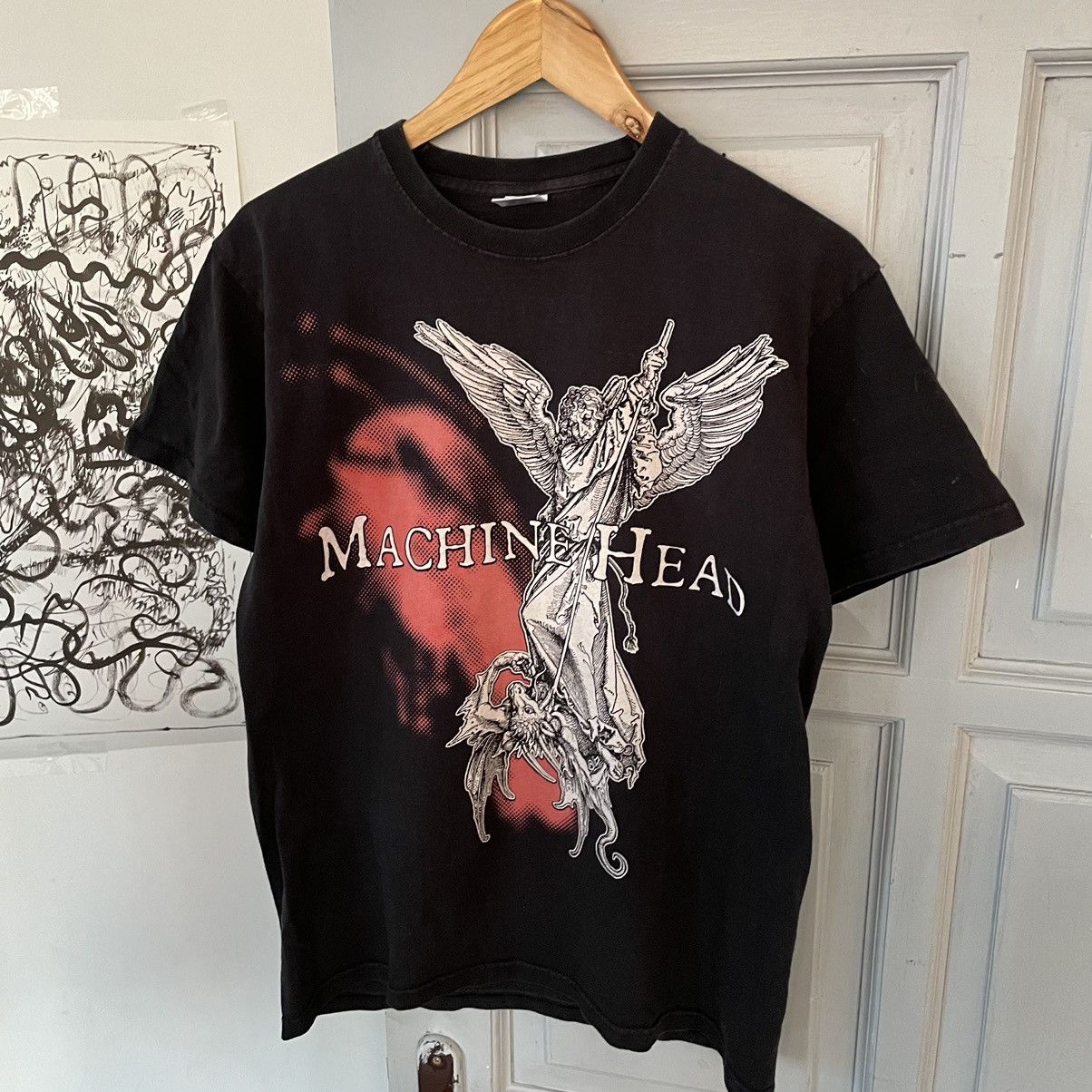 Band Tees × Vintage Vintage Retro Machine Head t-shirt Size US L / EU 52-54 / 3 - 4 Thumbnail
