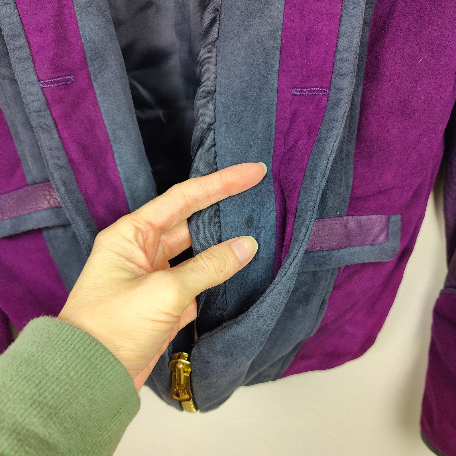 Other Heimstone Leather Jacket Womens 40 US Medium Approx Purple Size M / US 6-8 / IT 42-44 - 4 Thumbnail