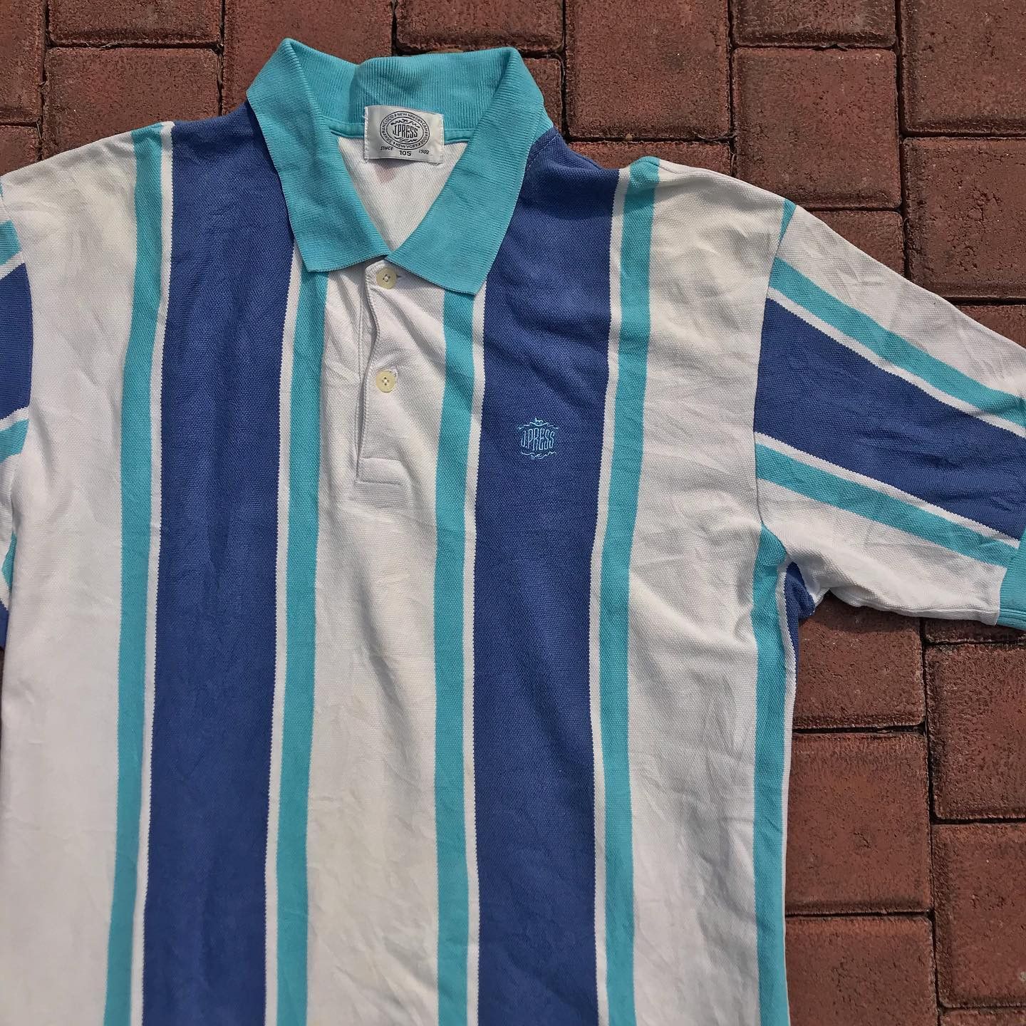 J. Press J Press Vintage 50s Stripes JPress Ivy League Polo Shirt Size US L / EU 52-54 / 3 - 6 Thumbnail