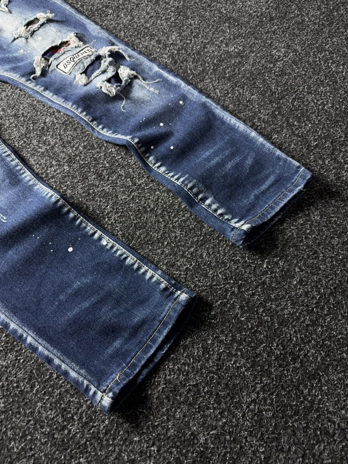 Dsquared2 Retro Y2K 00s Dsquared2 Distressed Patchwork Jeans 54 Italy Size US 36 / EU 52 - 4 Thumbnail