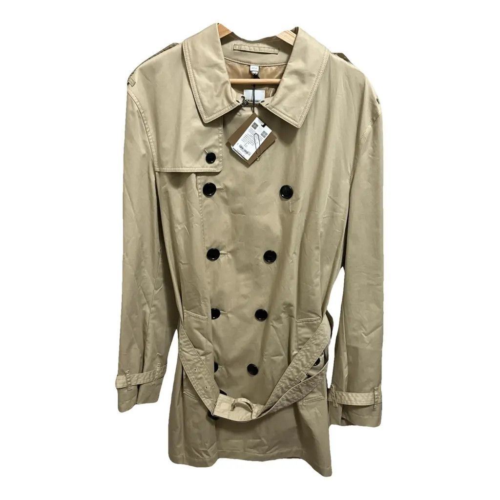 Burberry o1w1db10824 Wool Trench Coat in Stone Size US S / EU 44-46 / 1 - 1 Thumbnail