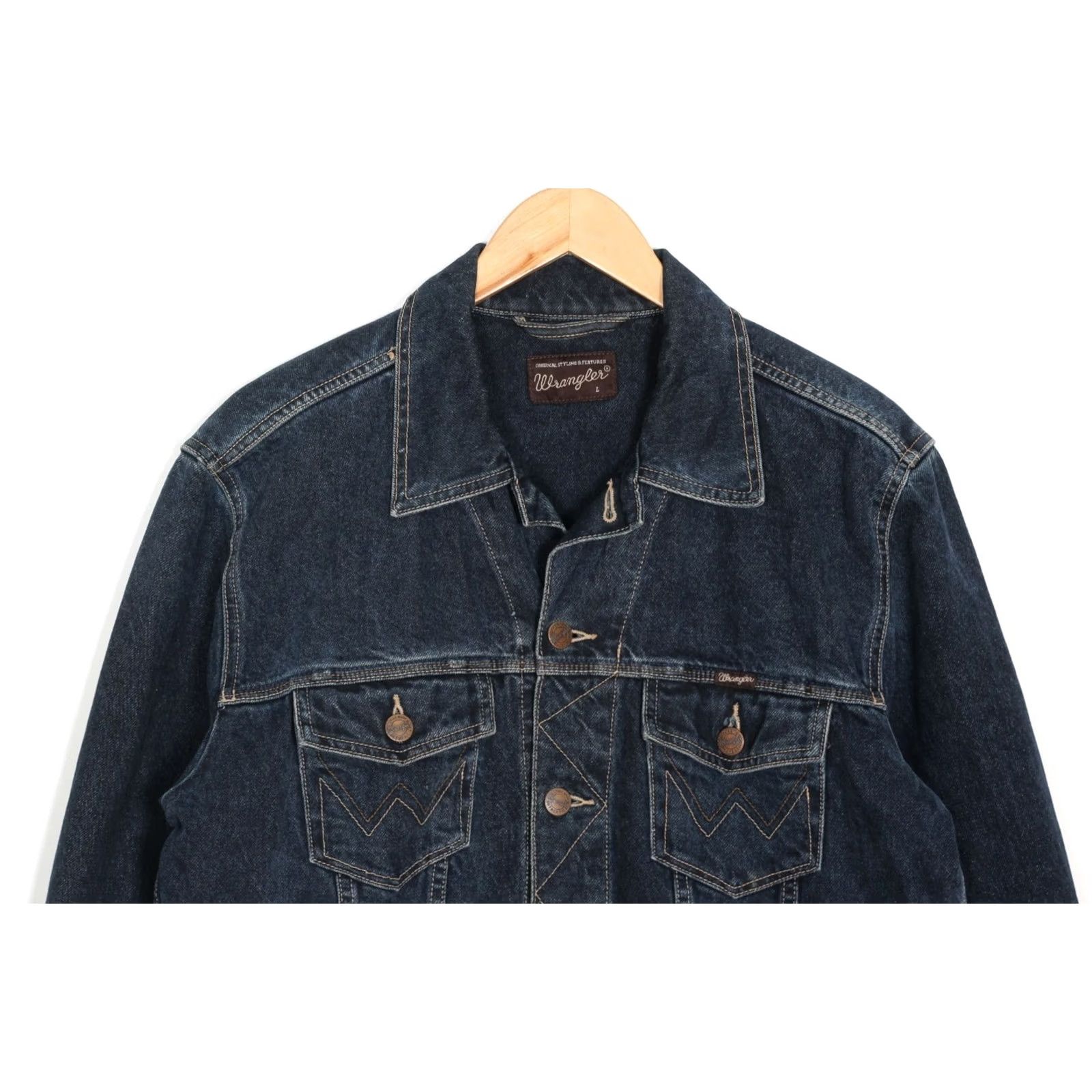 Wrangler WRANGLER AUTHENTIC WESTERN Denim Jacket Men L MJ6577 Size US L / EU 52-54 / 3 - 2 Thumbnail