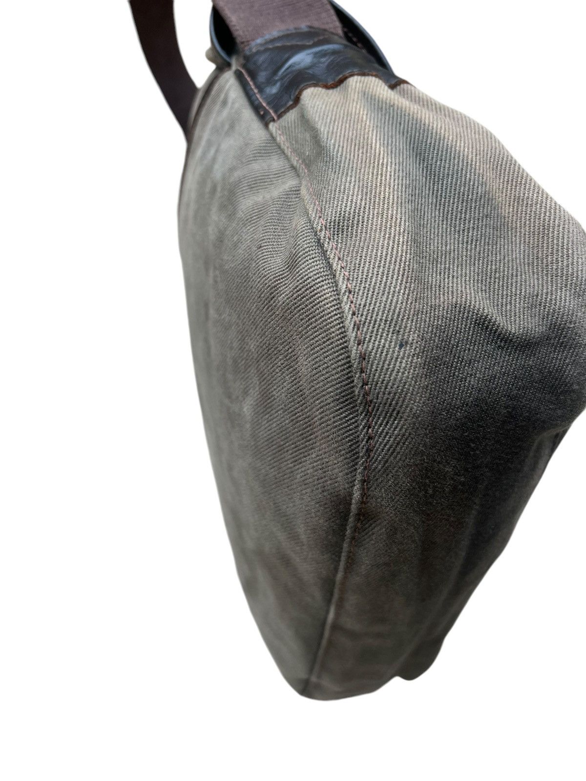 Vintage Vintage Quality Gunslips Sun Fade Waxed Canvas Messenger Bag Size ONE SIZE - 18 Thumbnail