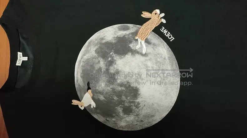 Loewe Loewe 25 co-branded women's T-shirts featuring a moon prin Size L / US 10 / IT 46 - 2 Thumbnail