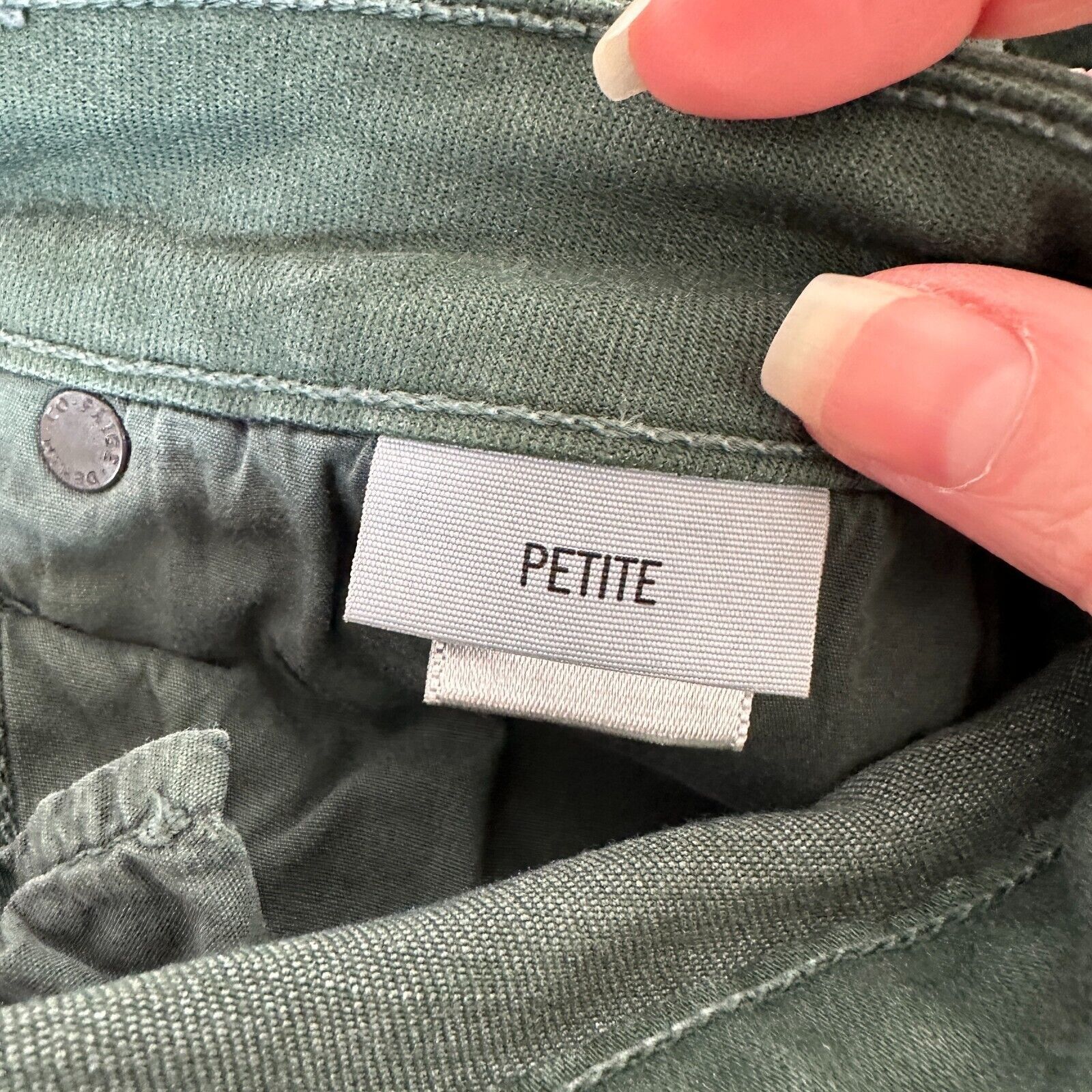 Paige Paige Green Petite Verdugo Ankle Skinny Mid Rise Jean 26P Size 26" / US 2 / IT 38 - 9 Thumbnail