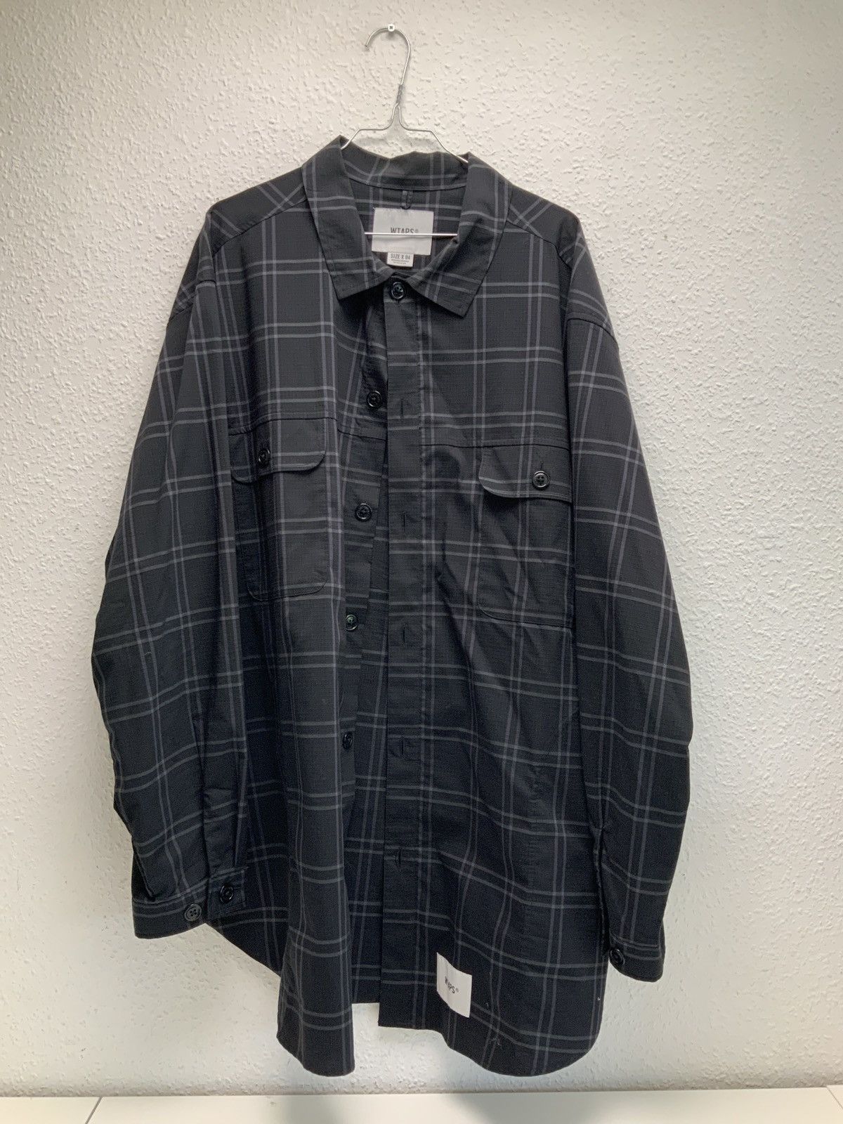 Wtaps 2007 Wtaps Japan Shadow Plaid Check 100% Rayon Button Shirt  