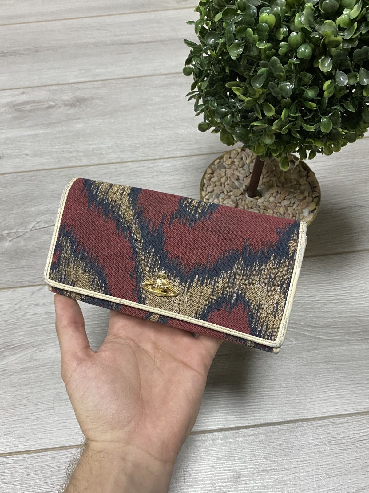 Vivienne Westwood Vivienne Westwood orb leather woven patterns wallet Size ONE SIZE - 1 Thumbnail