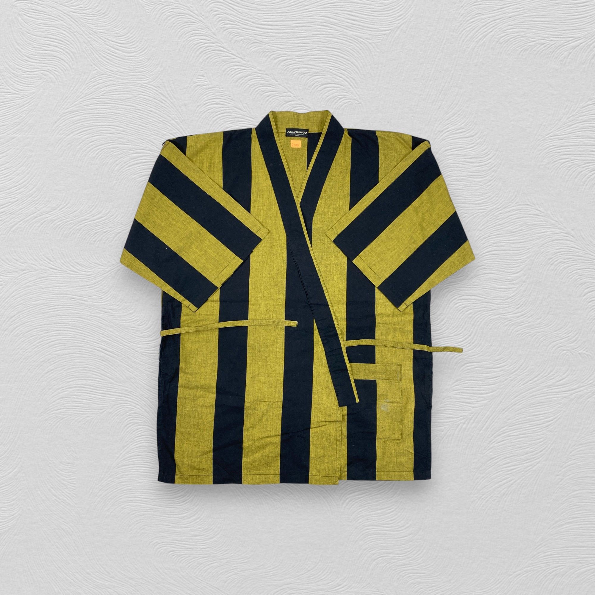 Japanese Brand Vintage Mr. Junko Vintage Robe Black Stripes -J285 Size US XS / EU 42 / 0 - 4 Thumbnail