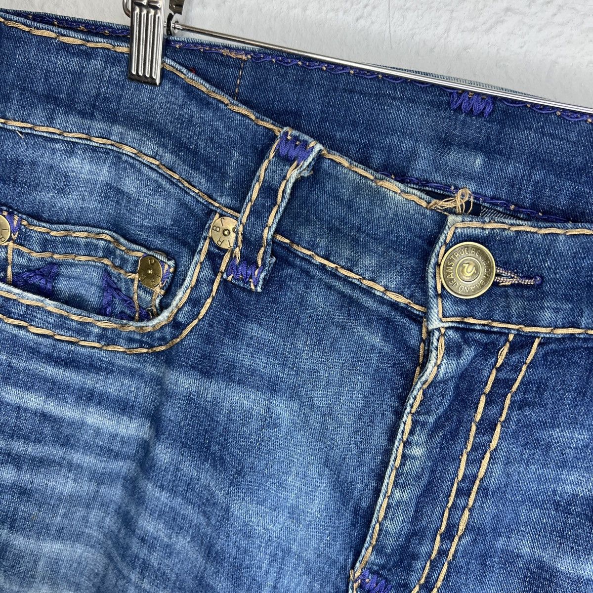 Japanese Brand × True Religion × Vintage Vintage True Religion Rocco QT Denim Jeans Japan Blue 34 Size US 34 / EU 50 - 7 Thumbnail