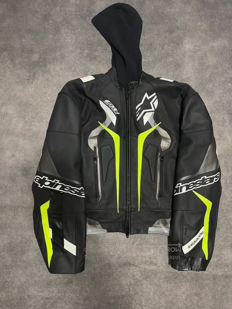 Balenciaga Balenciaga Motorcycle Racing Leather Jacket Size US S / EU 44-46 / 1 - 1 Thumbnail