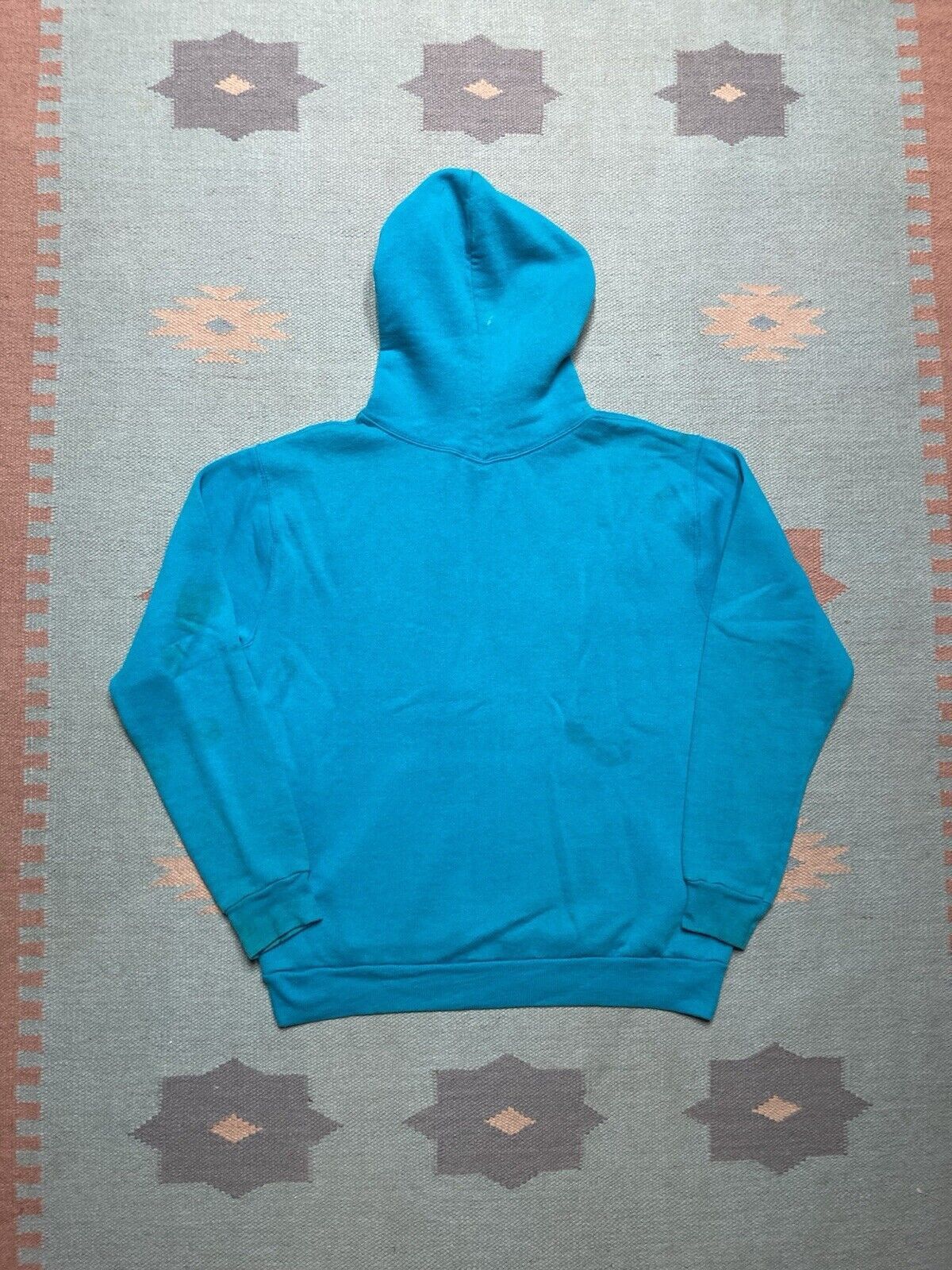 Russell Athletic × Vintage 80s Russell athletic pullover hoodie teal blank teal blue M Size US M / EU 48-50 / 2 - 2 Thumbnail