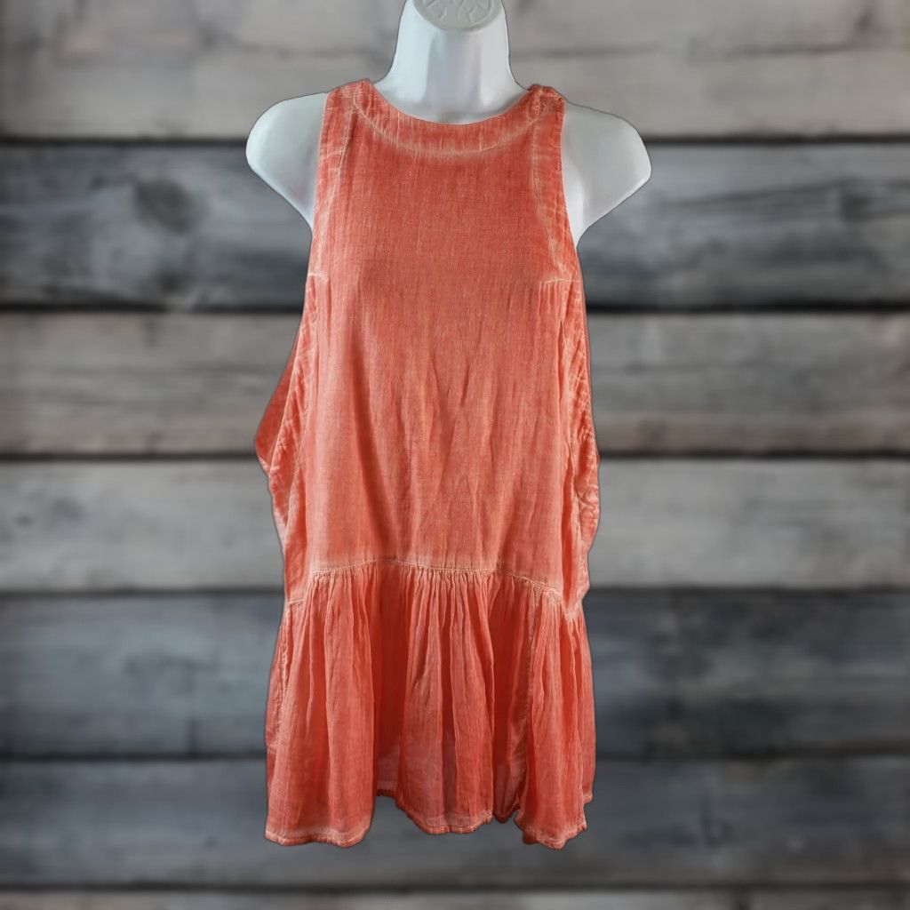 Free People Free People Womens Breathless Moments Tunic XS Red Sleeveless Shirt Blouse Casual Tunic Mens? Size XS / US 0-2 / IT 36-38 - 1 Thumbnail