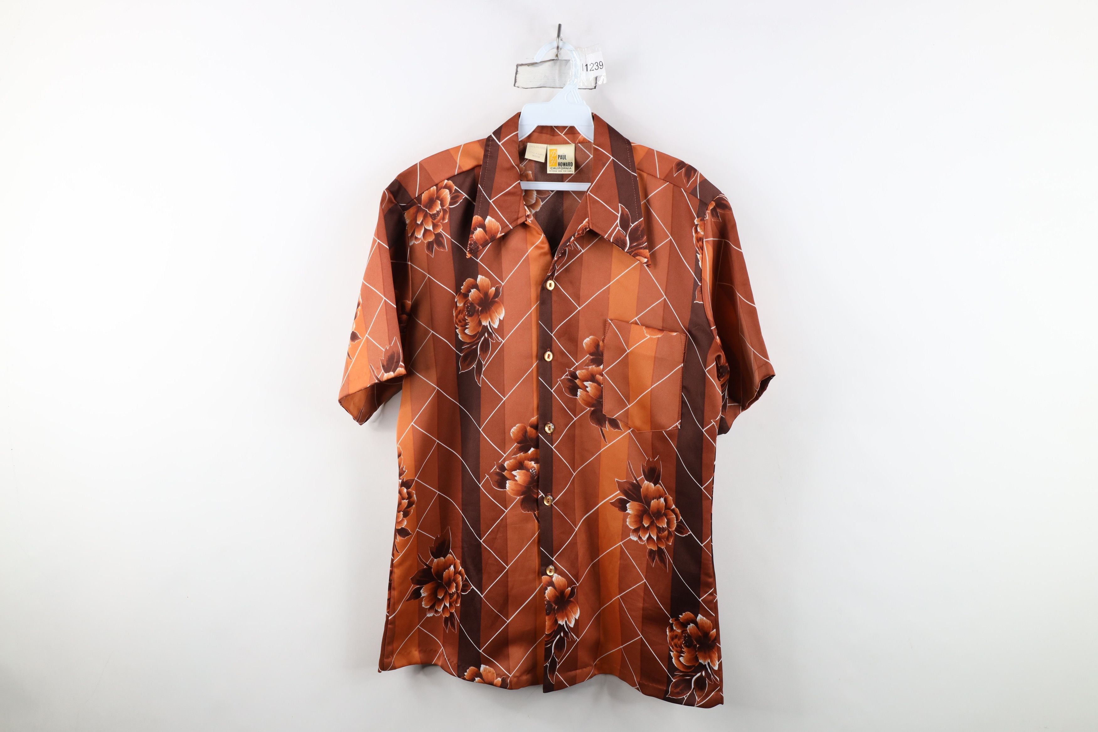 Vintage Vintage 70s Rockabilly Knit Camp Collar Button Shirt USA Size US M / EU 48-50 / 2 - 1 Thumbnail