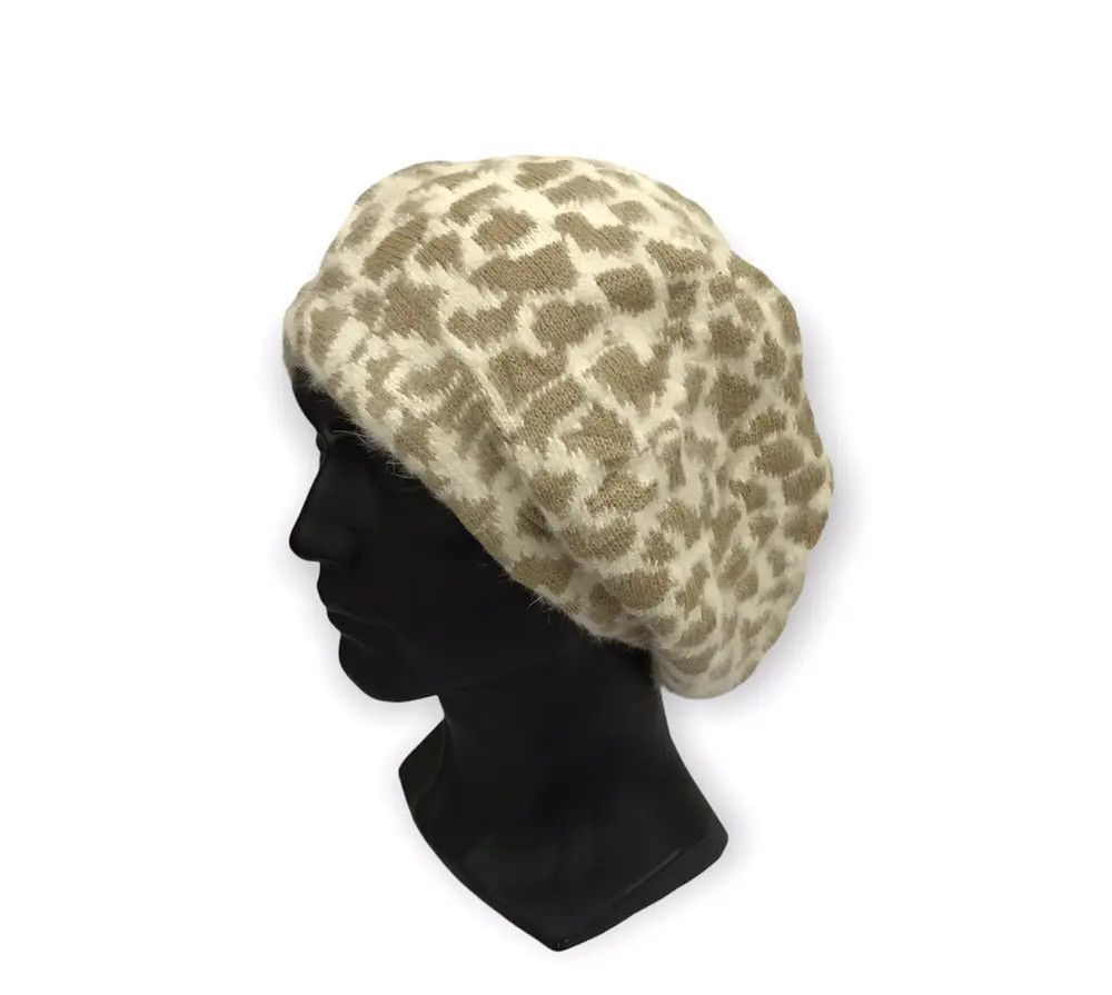 Japanese Brand Japanese Brand Leopard Design Beanie Hat Size ONE SIZE - 1 Thumbnail