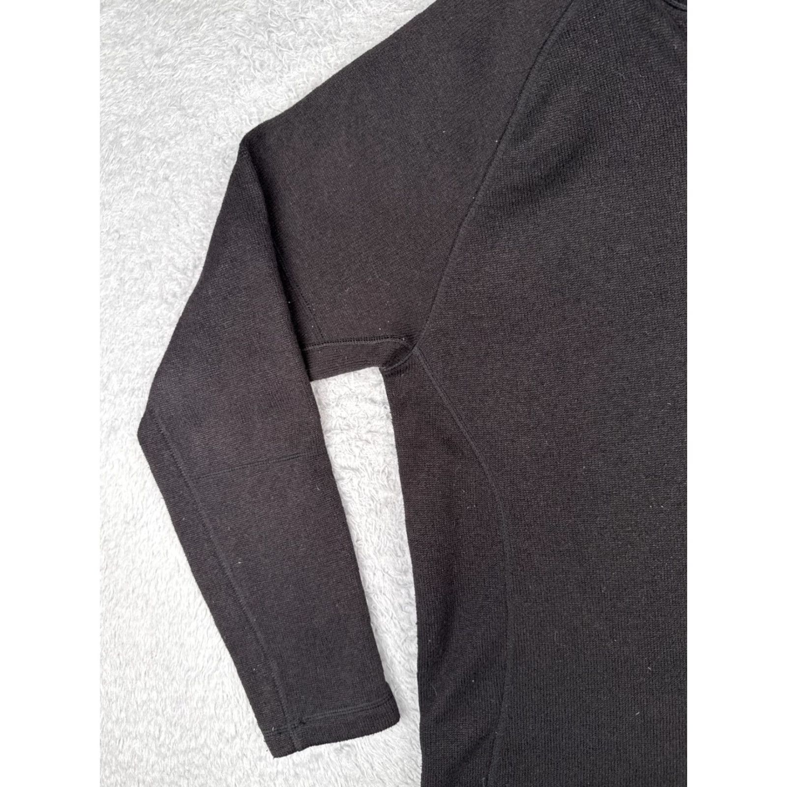 The North Face The North Face Sweater Medium Black Knit 1/4 Zip Polyester Pullover Shell Mens Size US M / EU 48-50 / 2 - 3 Thumbnail