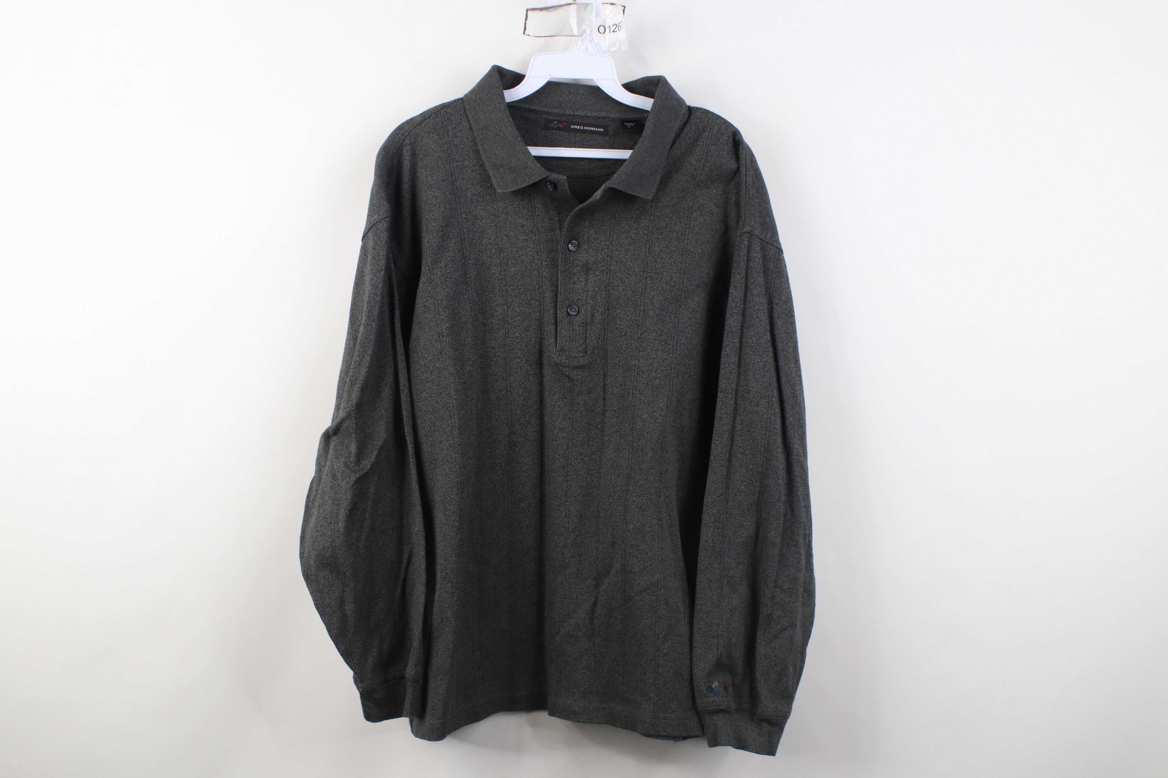 Vintage Vintage 90s Y2K Streetwear Heavy Long Sleeve Golf Polo Size US L / EU 52-54 / 3 - 1 Thumbnail